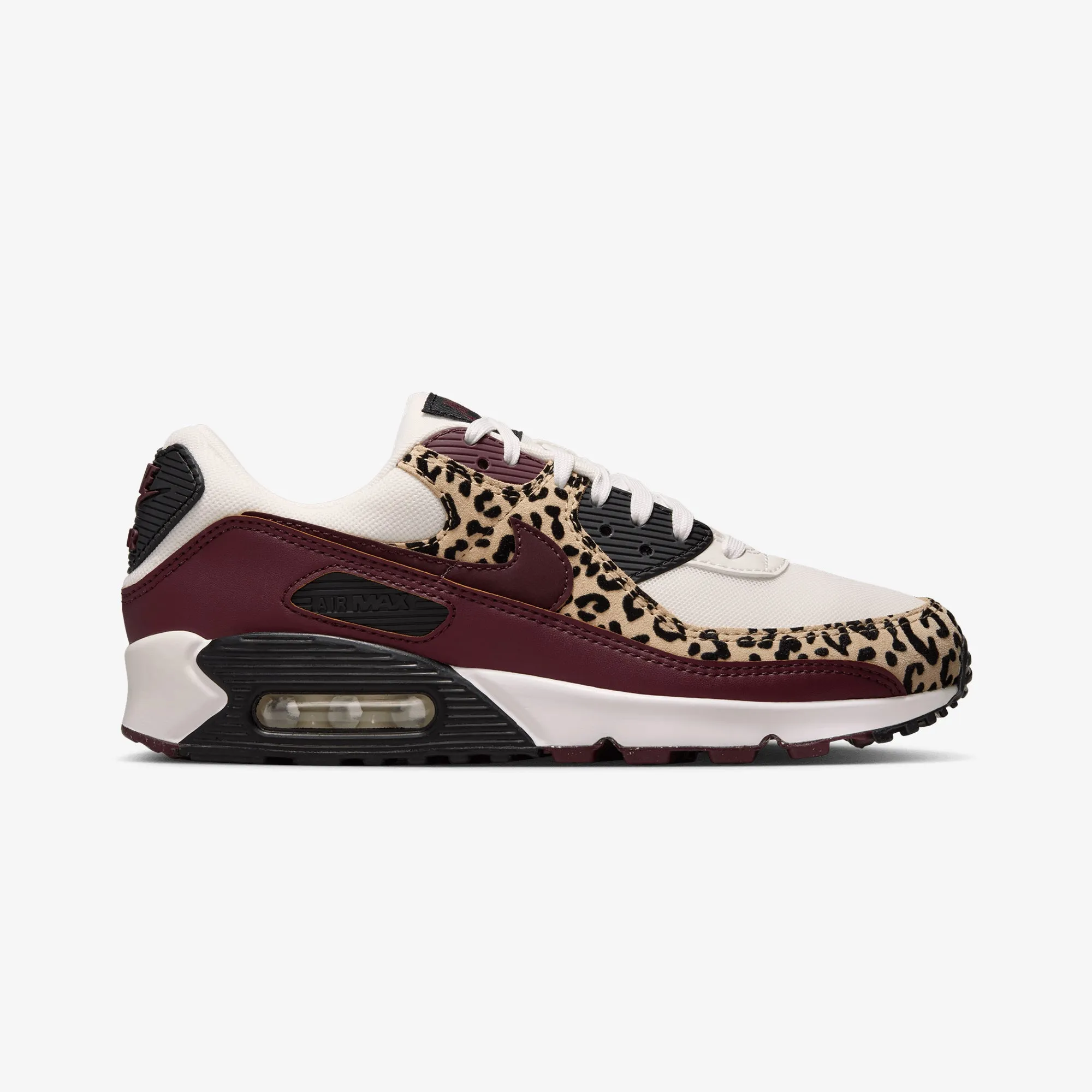 Wide toe box Pilates Cool Nike | AIR MAX 90 { SAIL/BURGUNDY CRUSH-BLACK