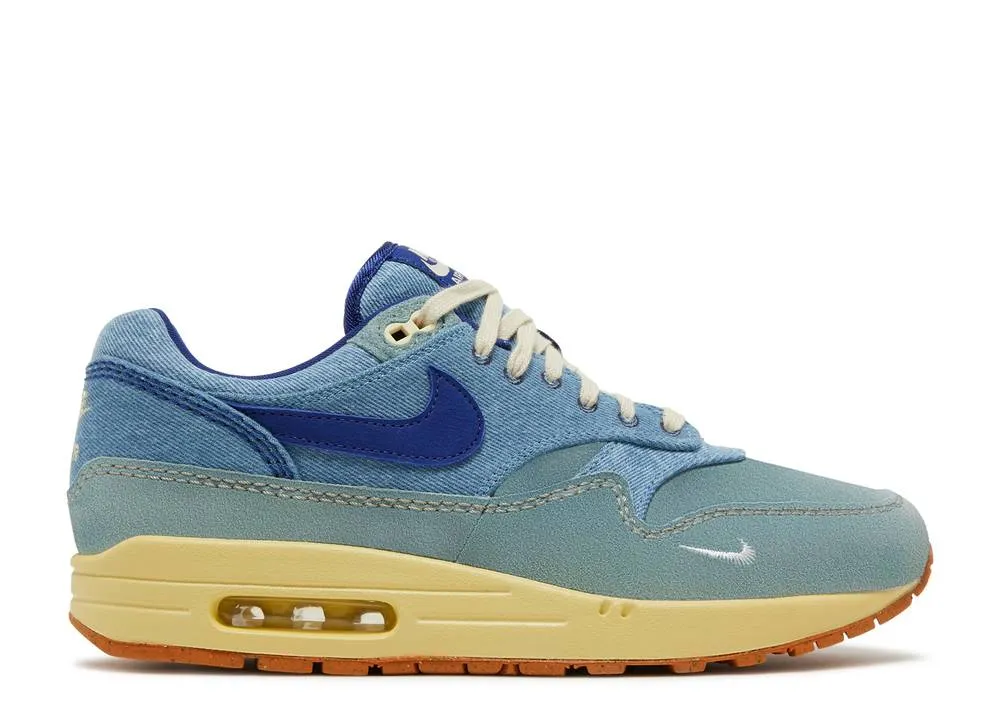 Nike Air Max 1 Premium Dirty Denim Everyday Footwear Low Heel