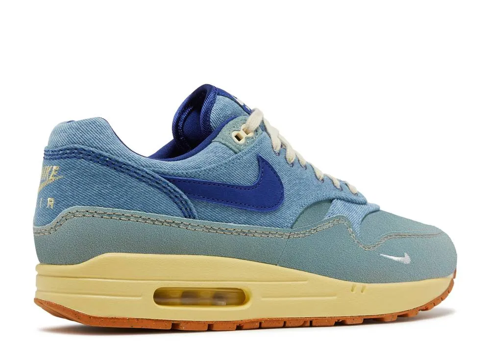 Nike Air Max 1 Premium Dirty Denim Run Light Cozy Feel