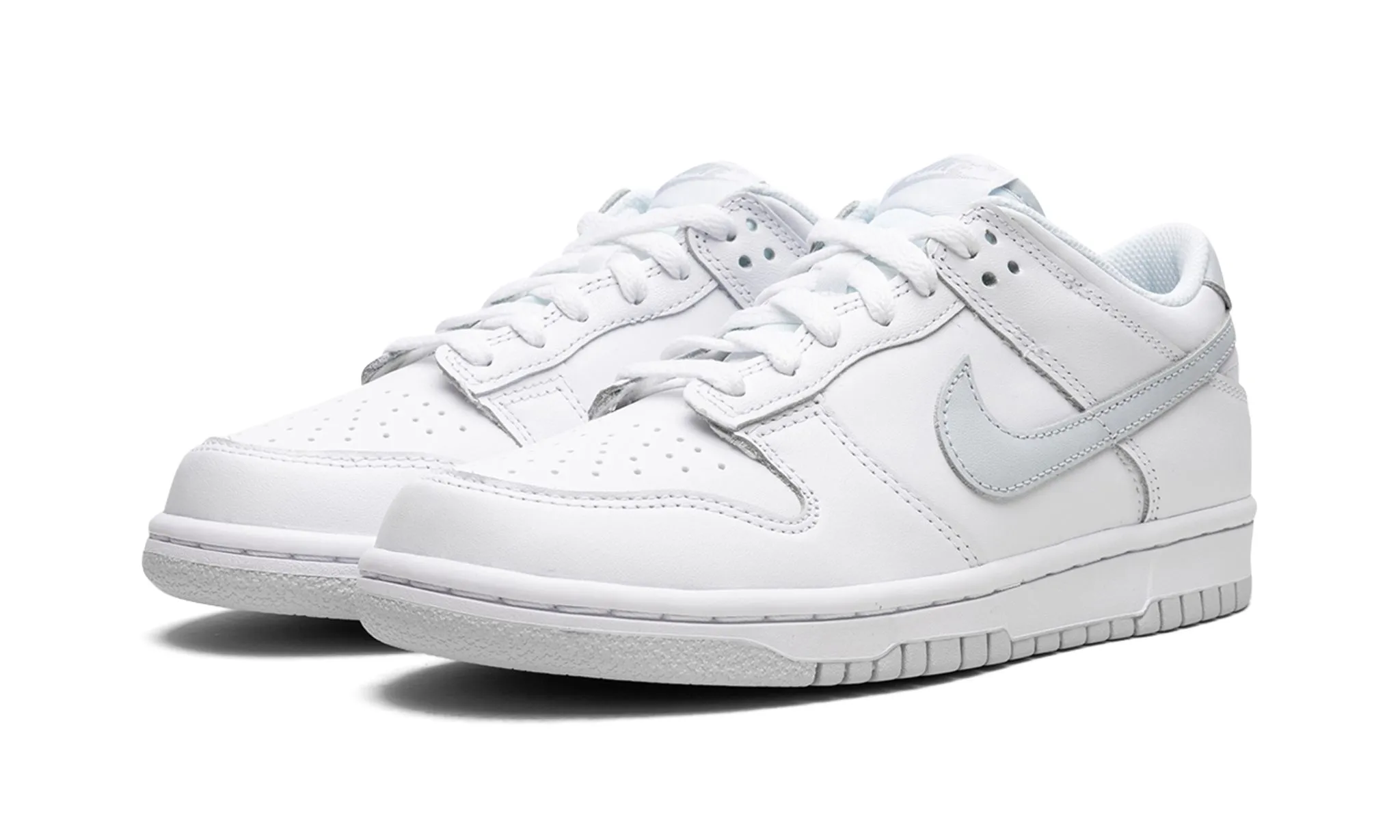 Nike Dunk Low "Pure Platinum" Grade School Wind Path Neutral Shade
