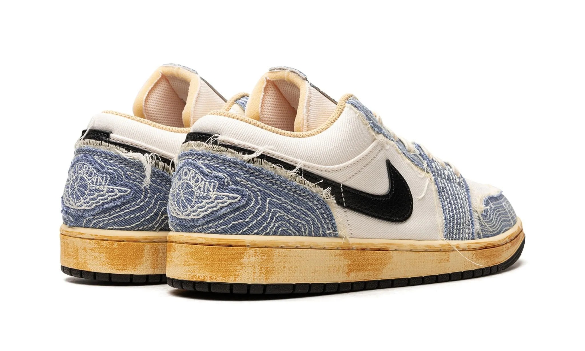 Deep Grip Calm Step Air Jordan 1 Low SE Sashiko Denim