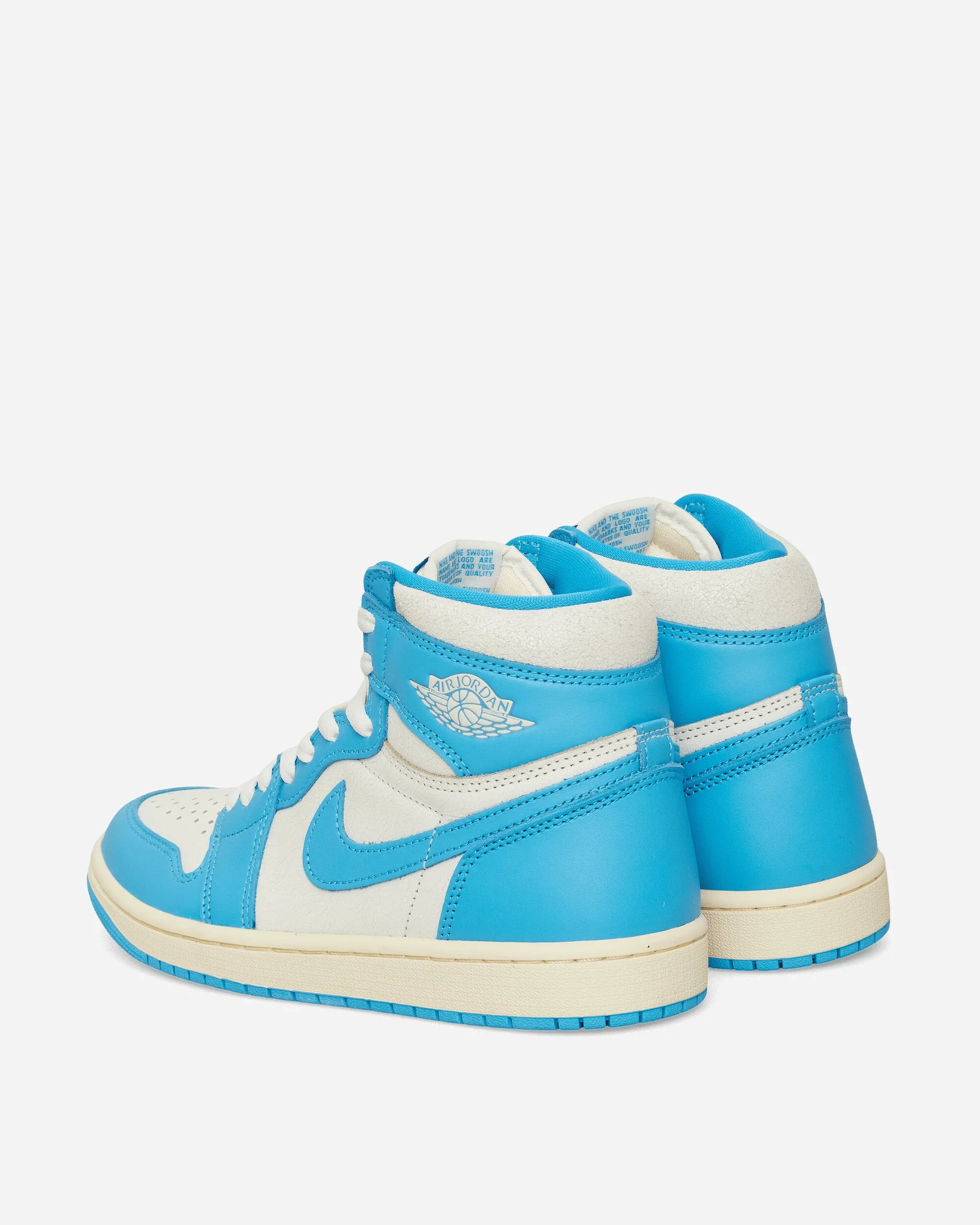 Air Jordan 1 High OG UNC Reimagined Sneakers Dark Powder Blue Silk Feel Summer cool