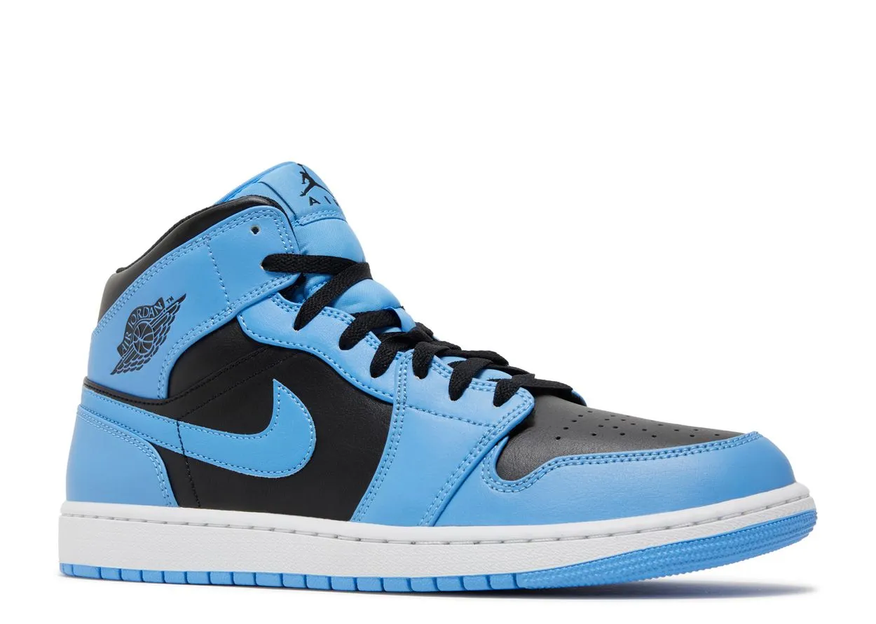 Smooth Wear Zip Up Air Jordan 1 Mid University Blue Black