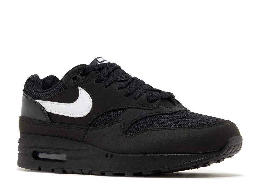 Nike Air Max 1 Black White Swoosh Open Walk Slip Free