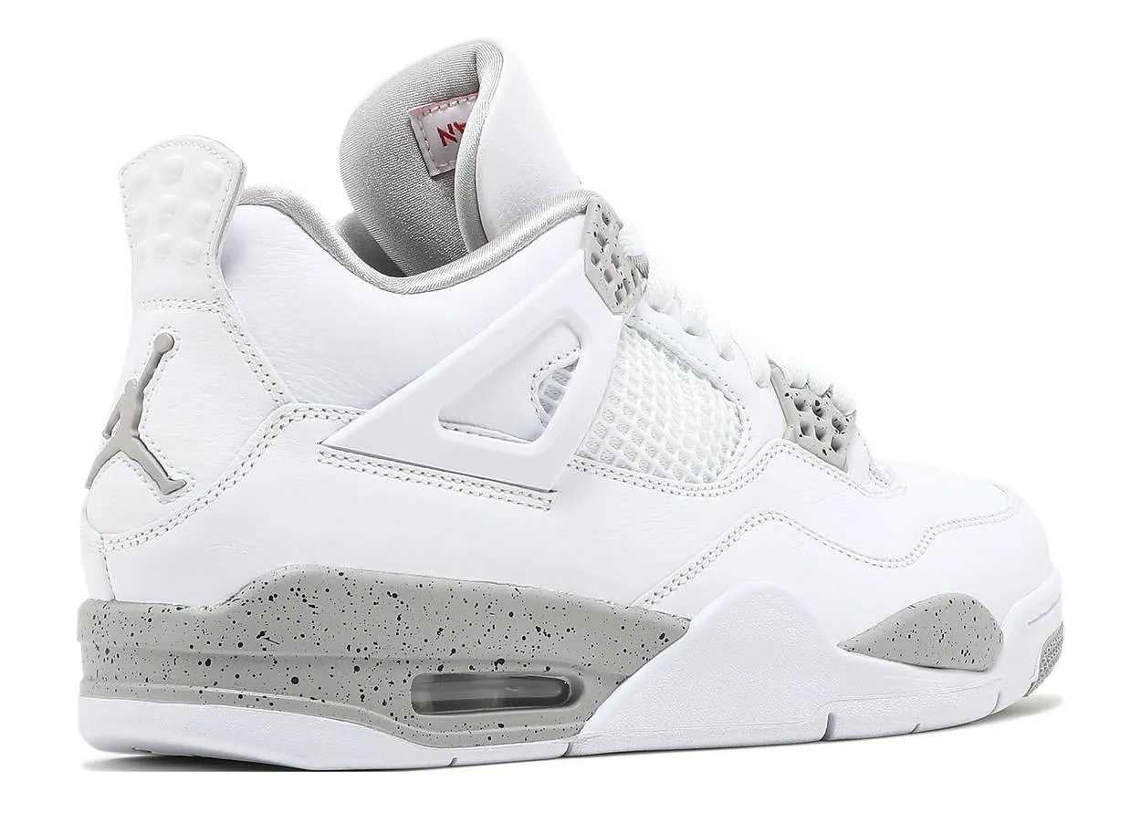Seamless Finish Air Jordan 4 Tech White Oreo