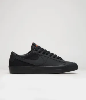Nike SB Orange Label Blazer Low Pro GT Shoes - Black / Black - Black - Black Urban Goer