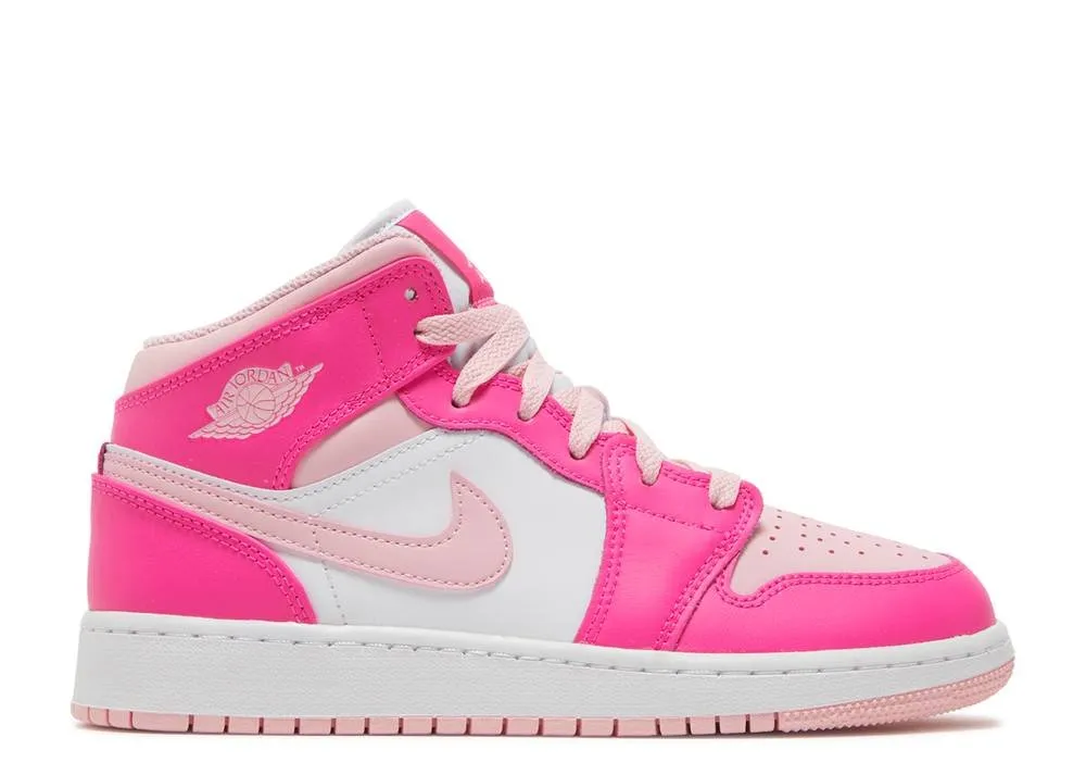 Air Jordan 1 Mid Fierce Pink Business Fit Cool Fit