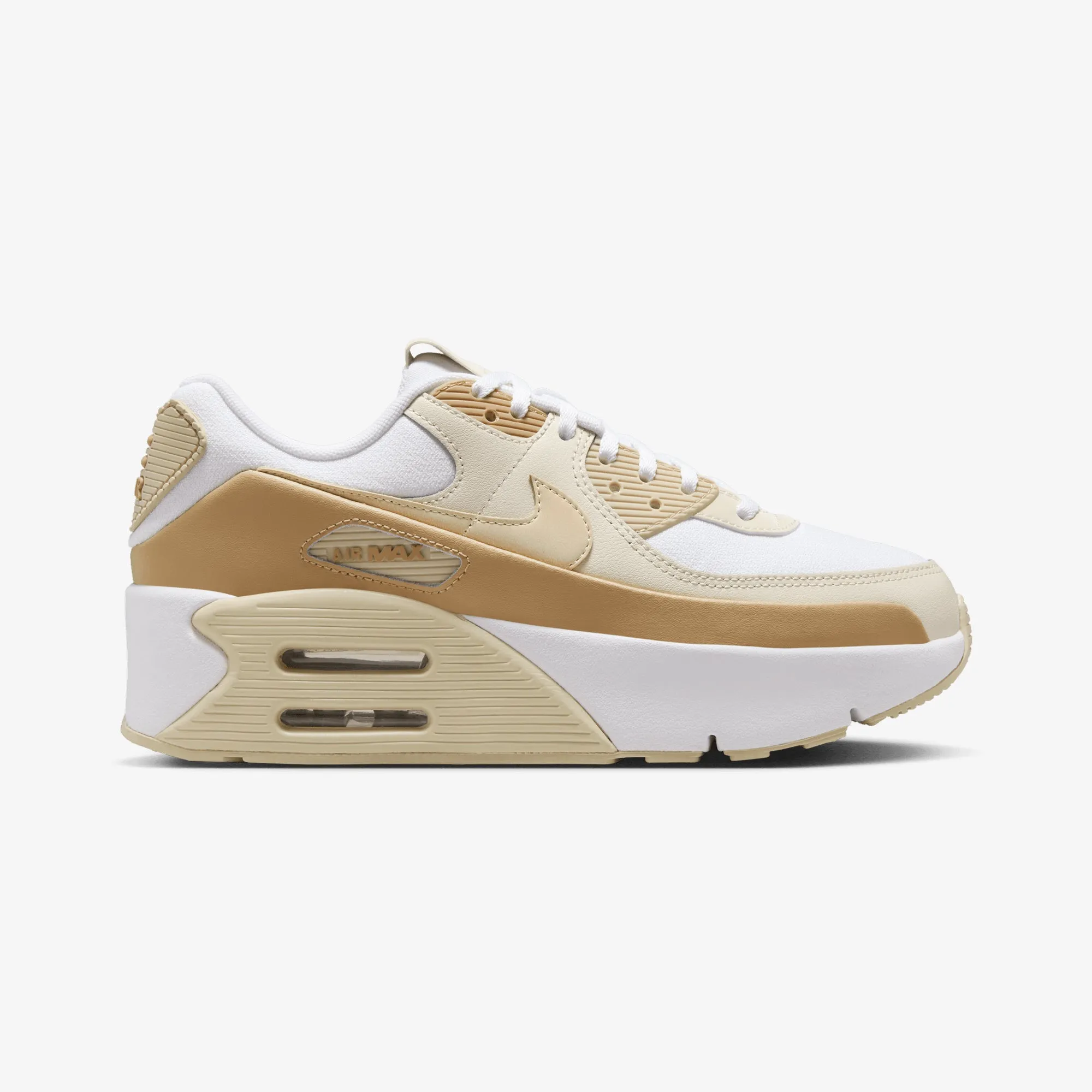 Nike | AIR MAX 90 LV8 { WHITE/TEAM GOLD-CLUB GOLD-COCONUT MILK All Time