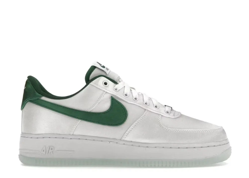 Nike Air Force 1 Low '07 Satin White Pine Green Comfortable Arch Support