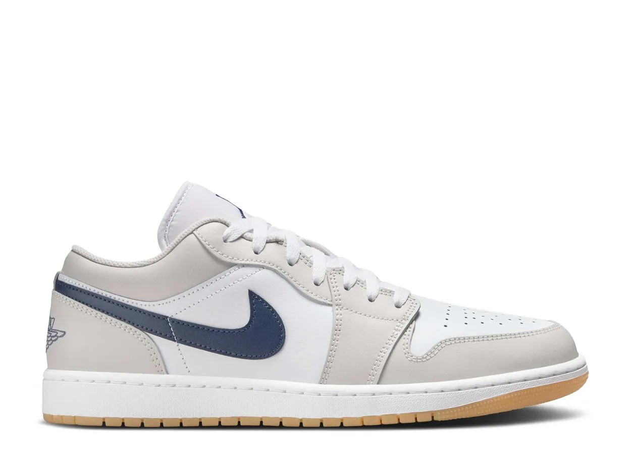 warm weather Air Jordan 1 Low Midnight Navy Neutral Grey