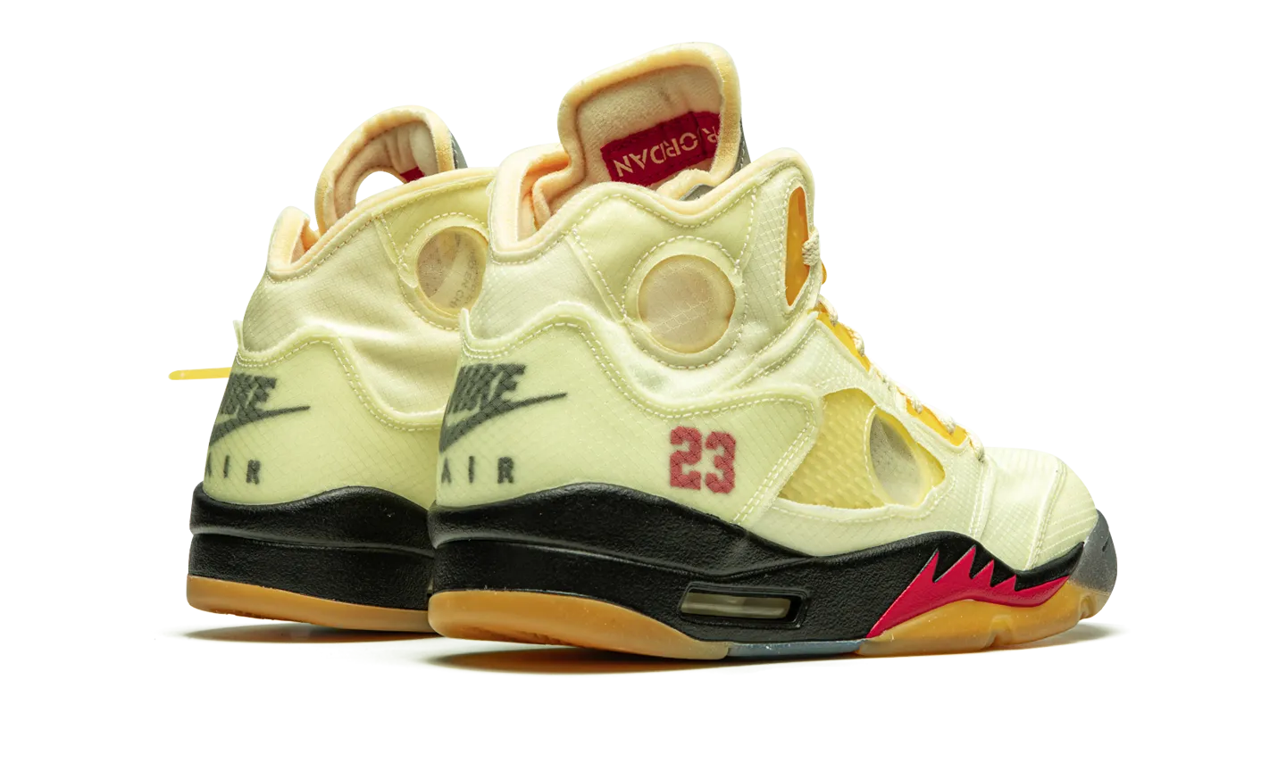 Jordan 5 Retro X Off-White "Sail" Cold Climate light feel