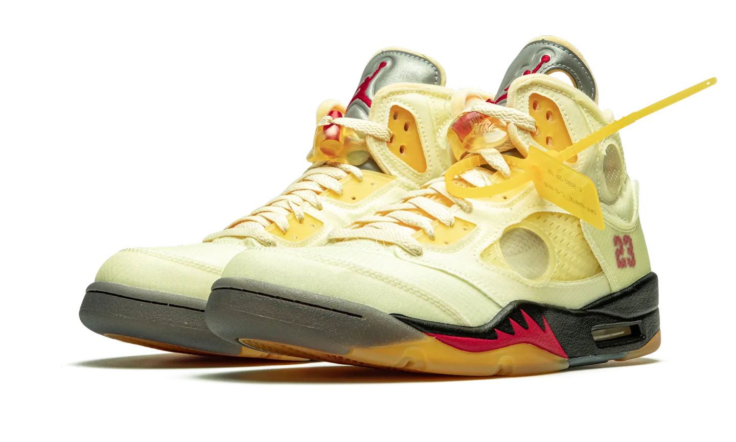 Season Flex Outdoor shoes Jordan 5 Retro X Off-White "Sail"