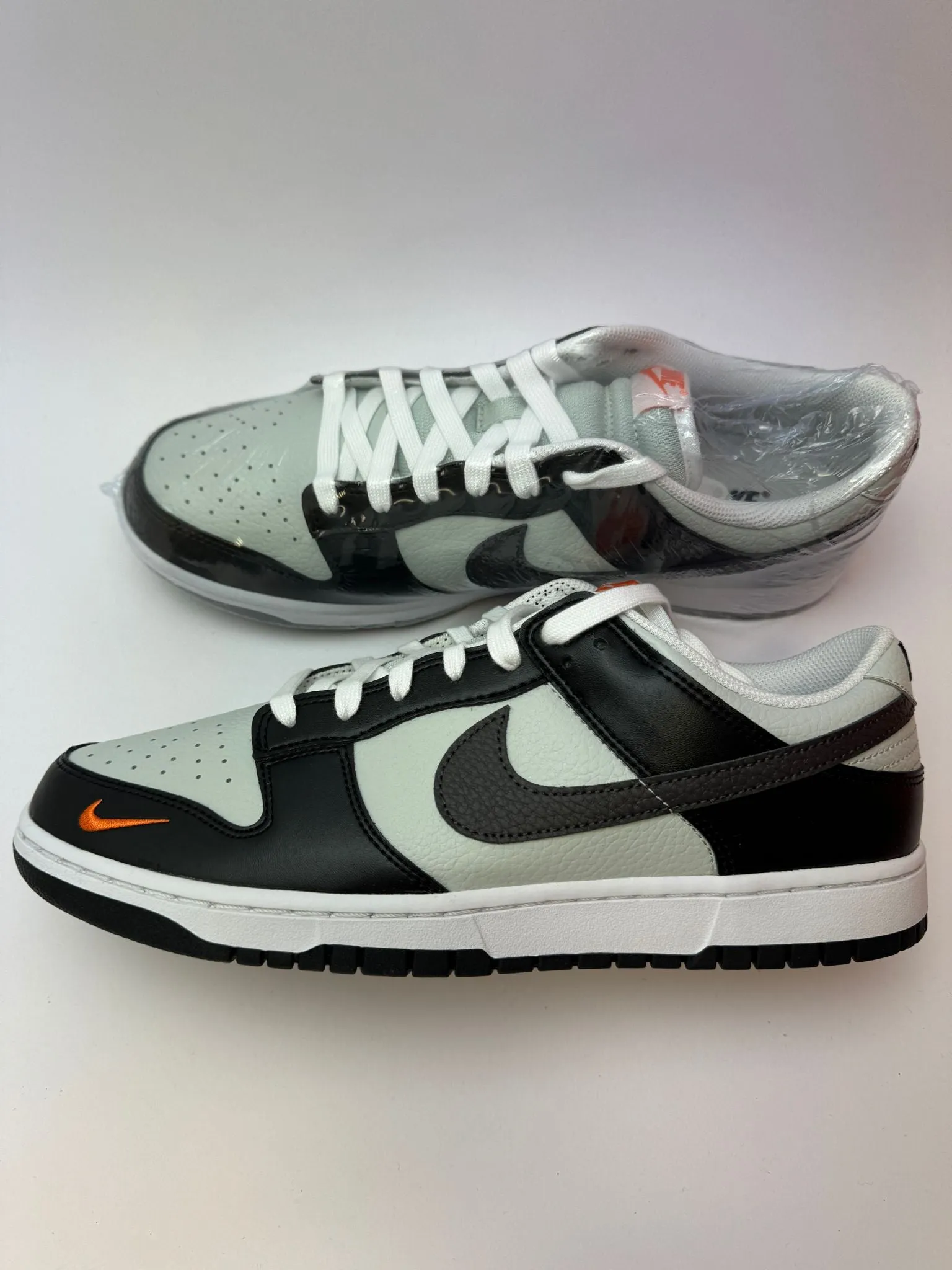 Nike Dunk Low "Black Total Orange Mini Swoosh" Family Meet