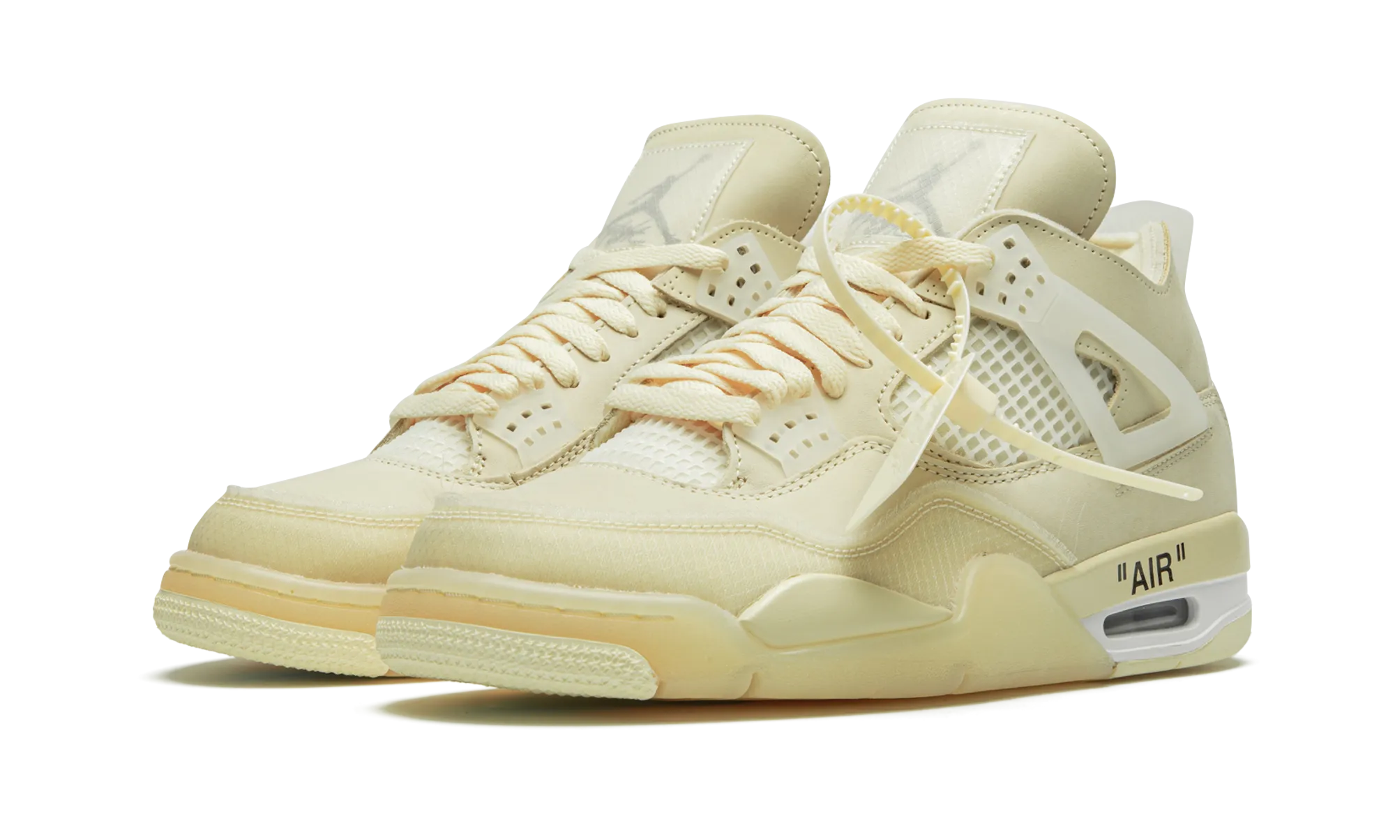 Jordan 4 Retro X Off-White "Sail" Women's Comfort Blend Non slip grip
