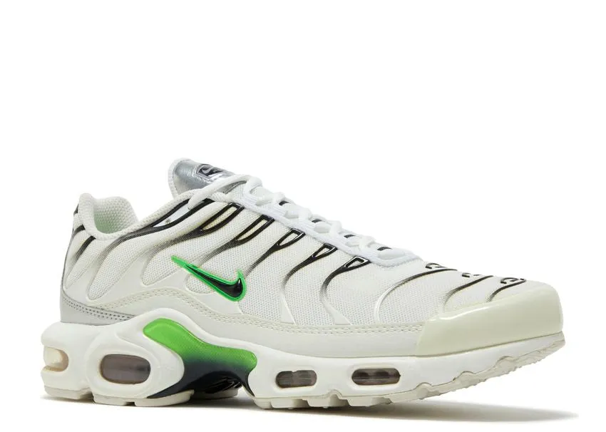 Nike Air Max Plus White Neon Metallic Silver Easy Dressing