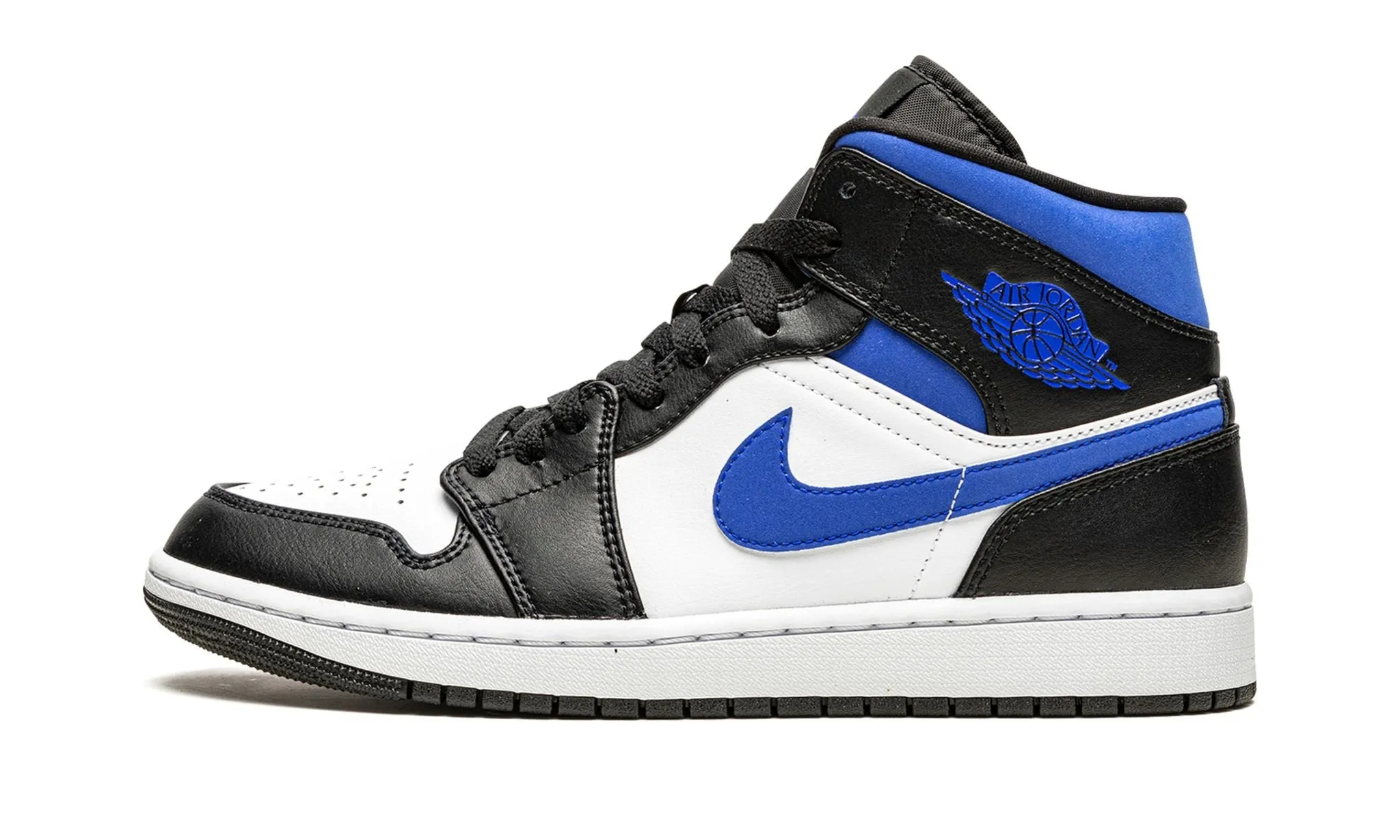 Air Jordan 1 Mid Racer Blue Buckle Detail