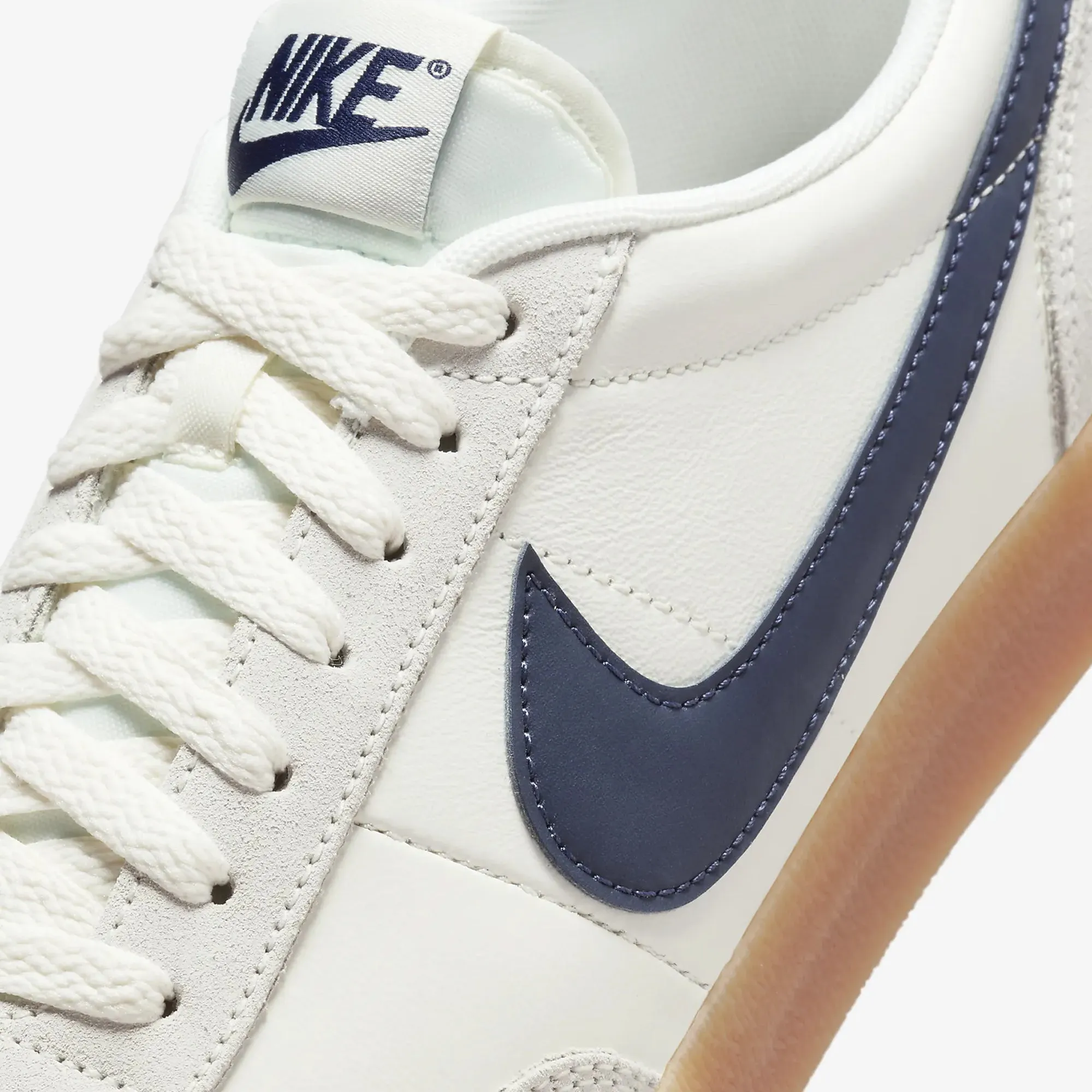 Nike | KILLSHOT 2 LEATHER  { SAIL/MIDNIGHT NAVY-GUM YELLOW Quick Motion Road grip