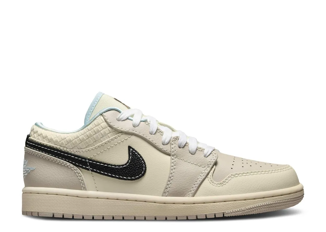 Abrasion resistant Indoor Use Air Jordan 1 Low SE Sanddrift Glacier Blue