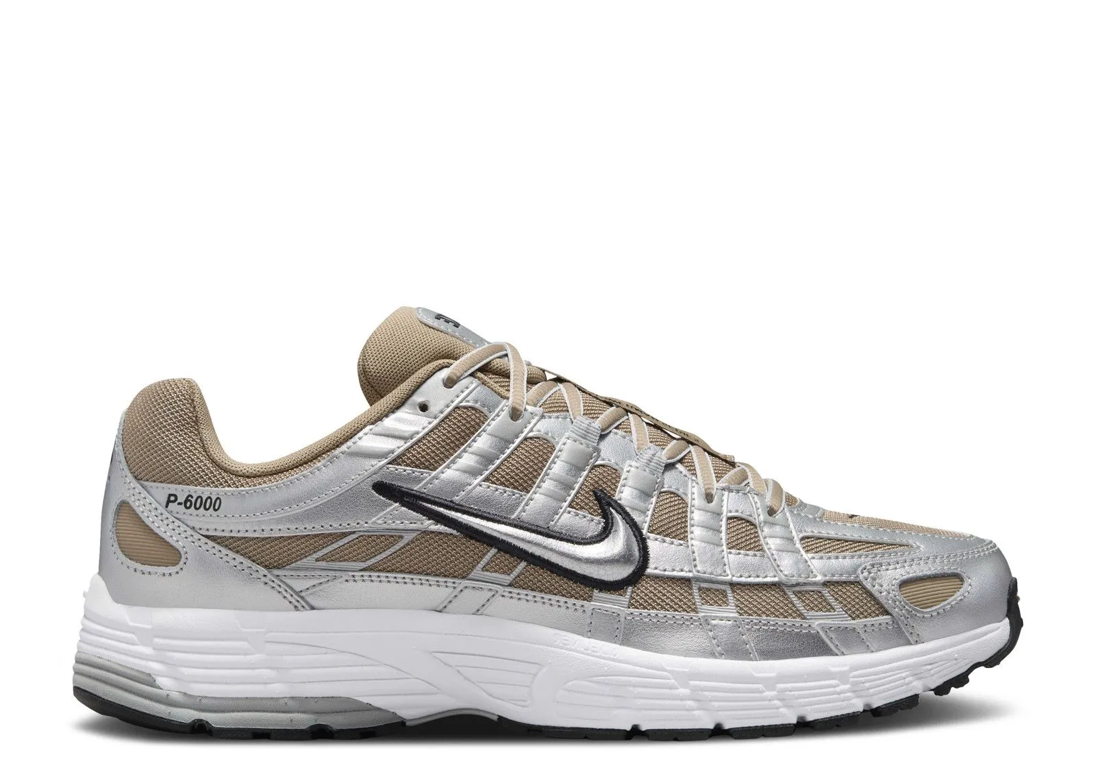 trendy - style shoes Nike P-6000 Khaki Metallic Silver