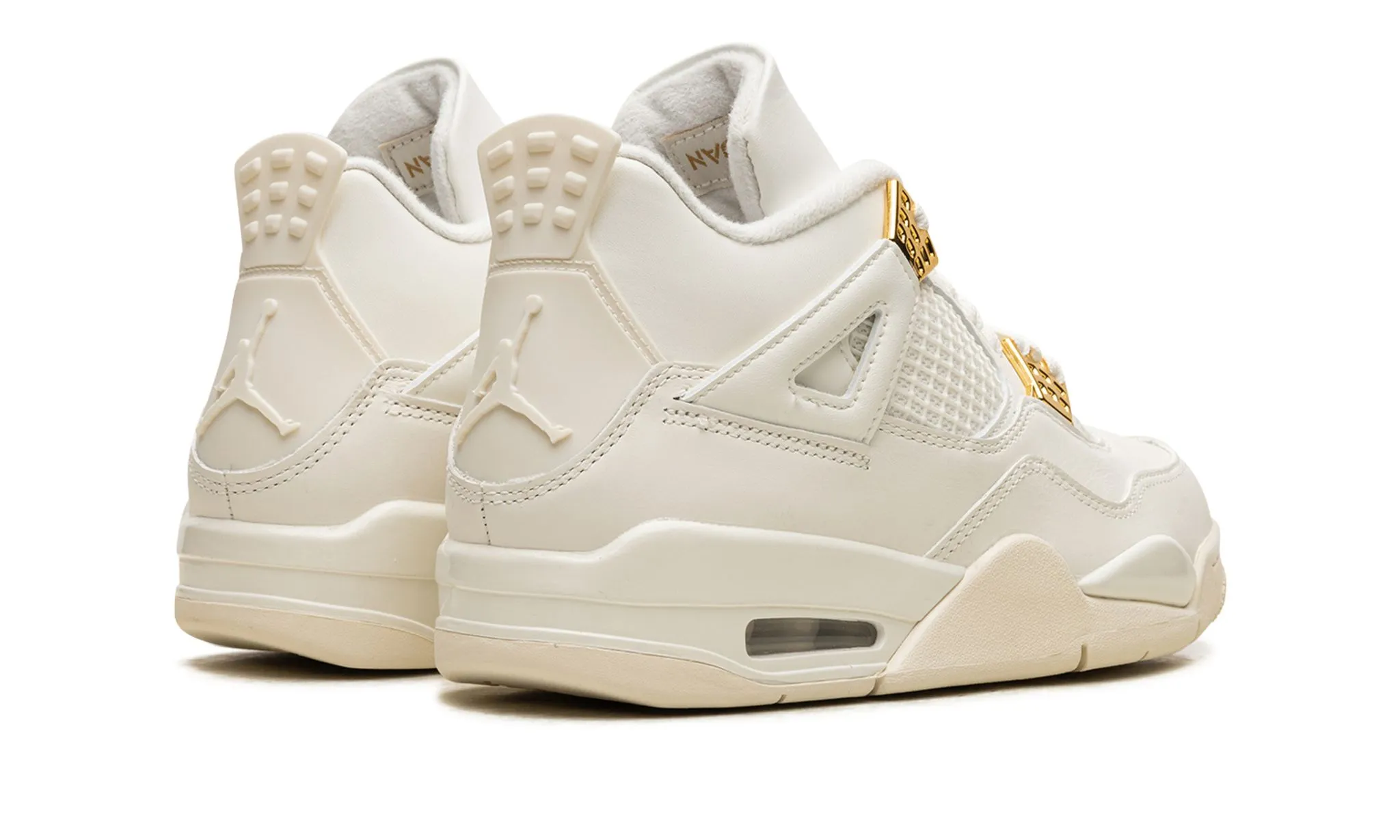 Jordan 4 Retro "Metallic Gold" Women's Step Fresh Sturdy Support