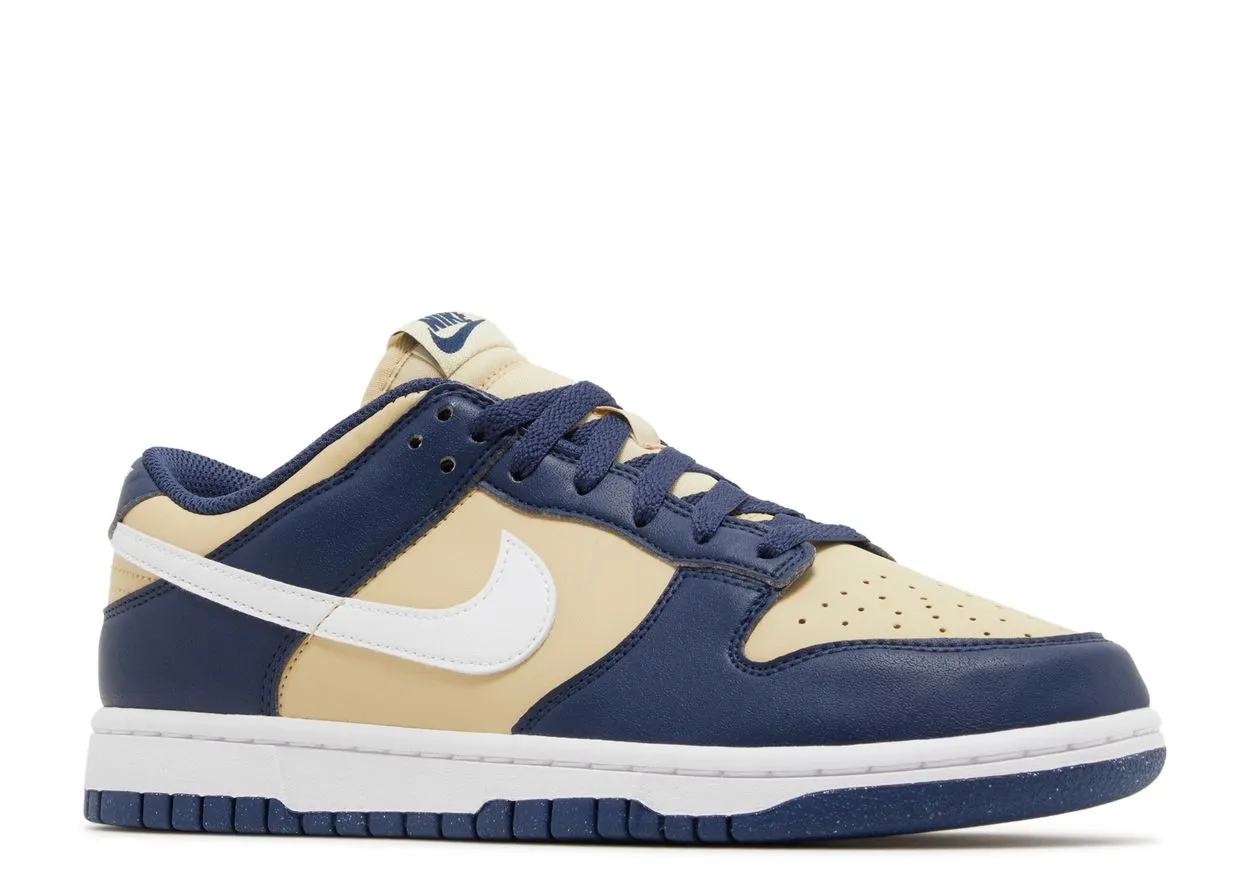 Lace   Up Style Nike Dunk Low Next Nature Midnight Navy Gold