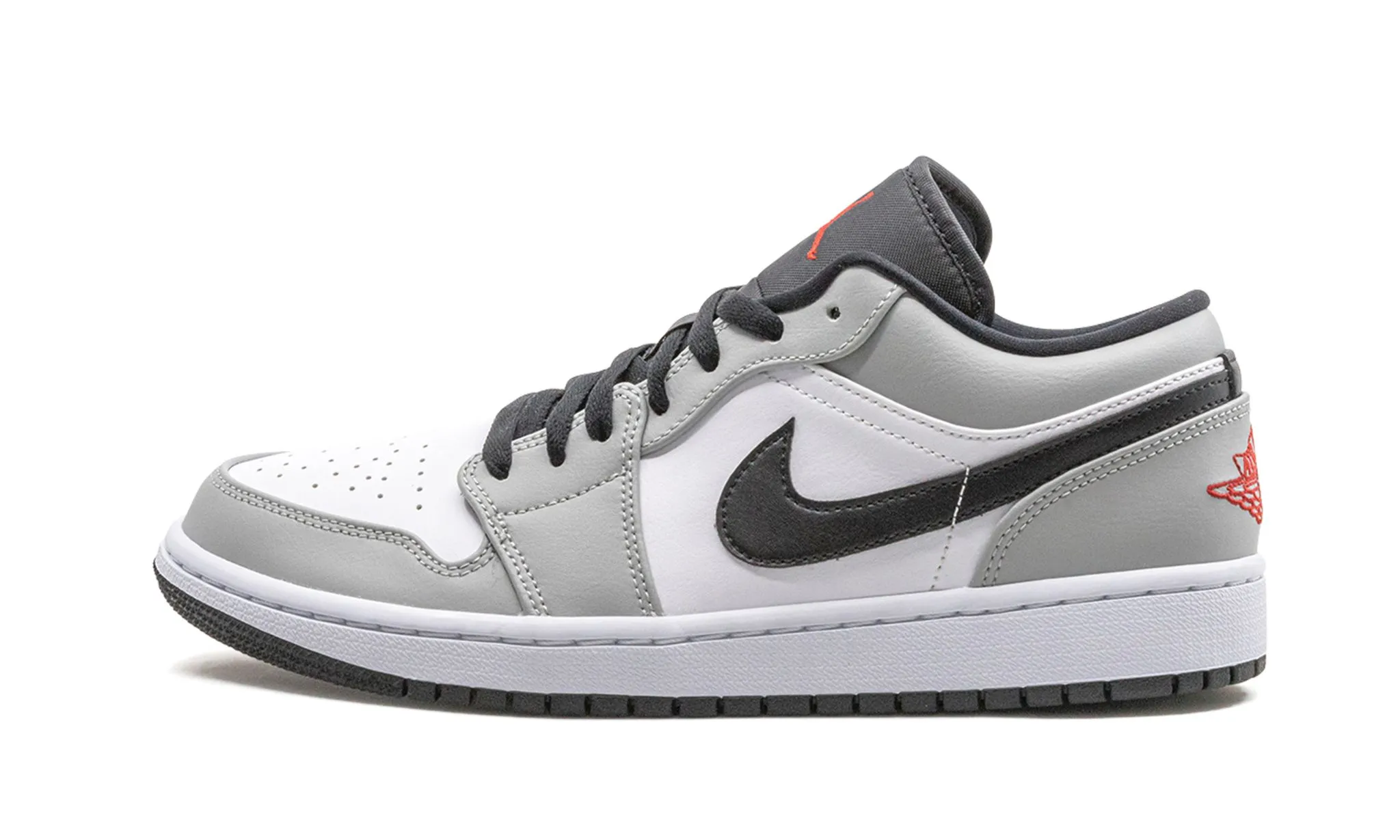 Leather Air Jordan 1 Low Light Smoke Grey