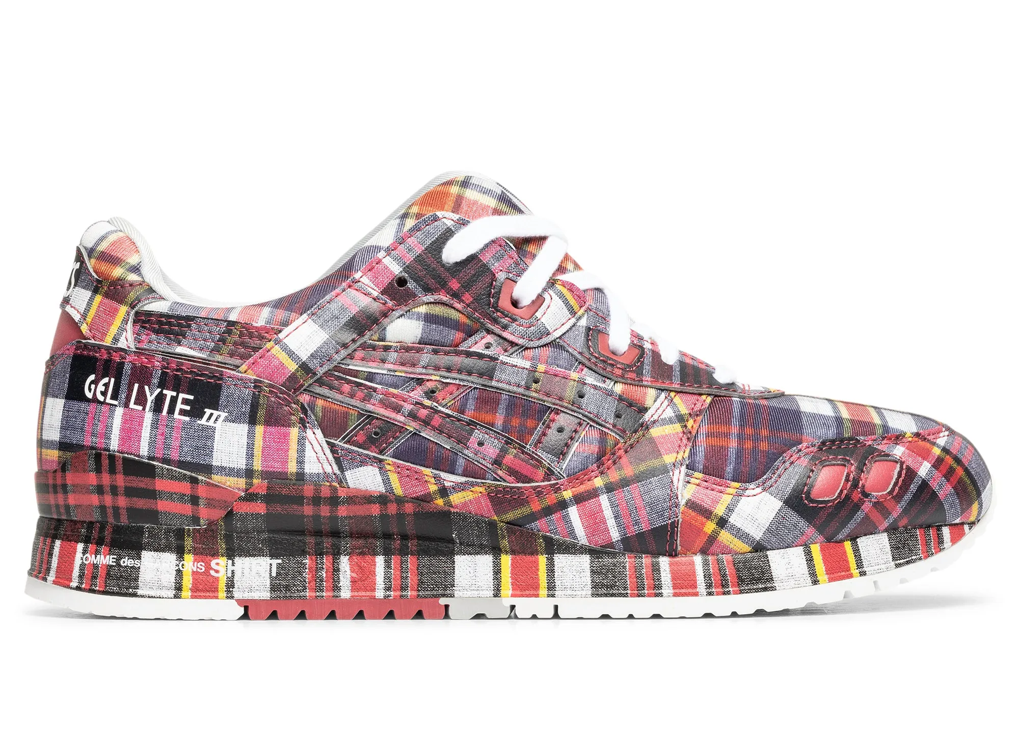 Comme des Gar?ons SHIRT x ASICS Gel Lyte III in Red Summer Base Breathable Lining