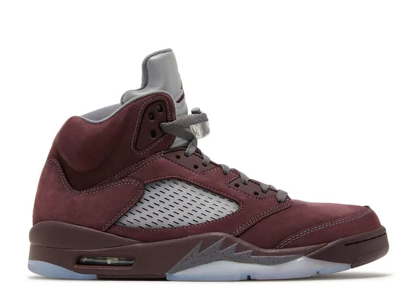 Block Walk Farm Jog Air Jordan 5 Retro Burgundy