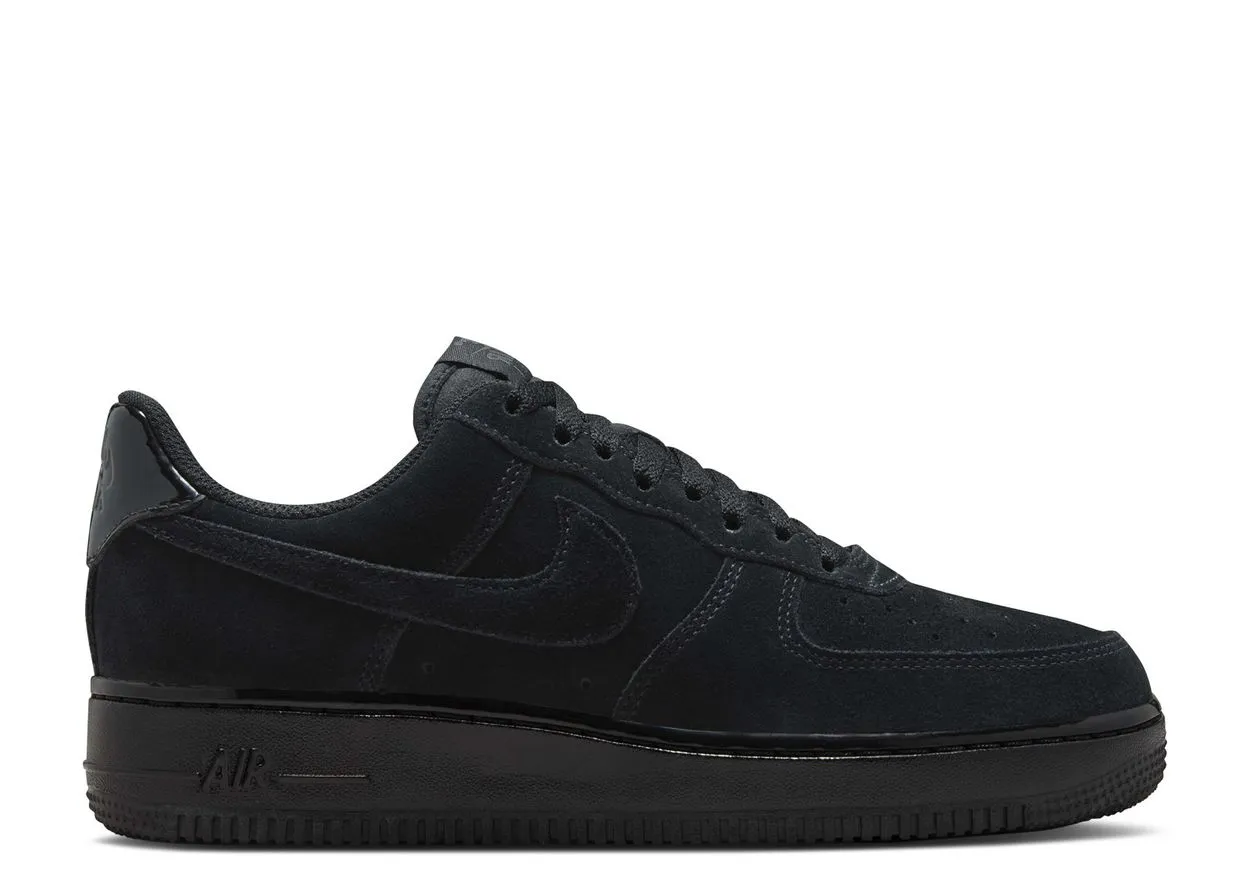 Nike Air Force 1 Low '07 Triple Black Suede Daily Ease Club Pace