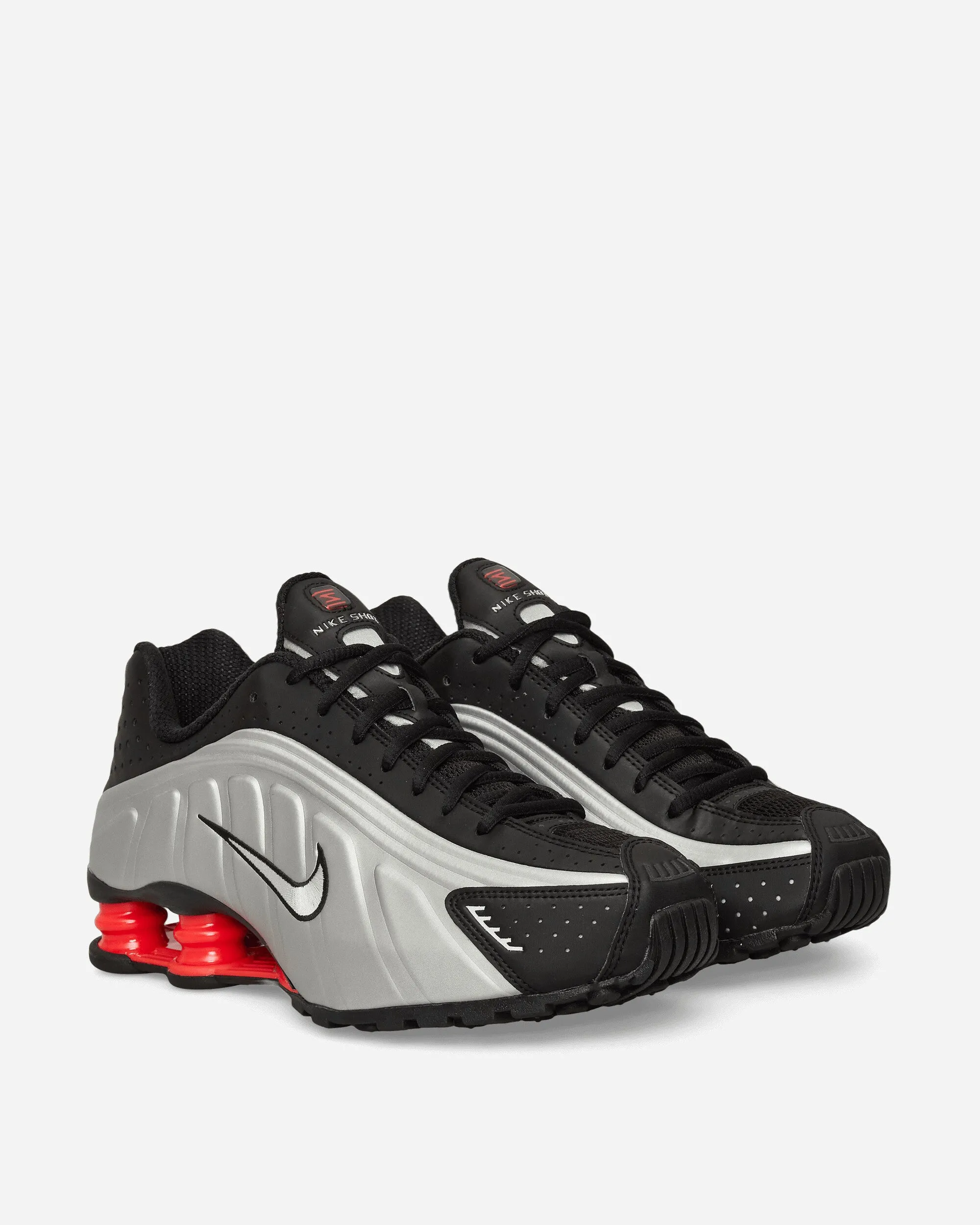 Trend Glow Heart Glow Women's Shox R4 Sneakers Metallic Silver / Black / Light Crimson