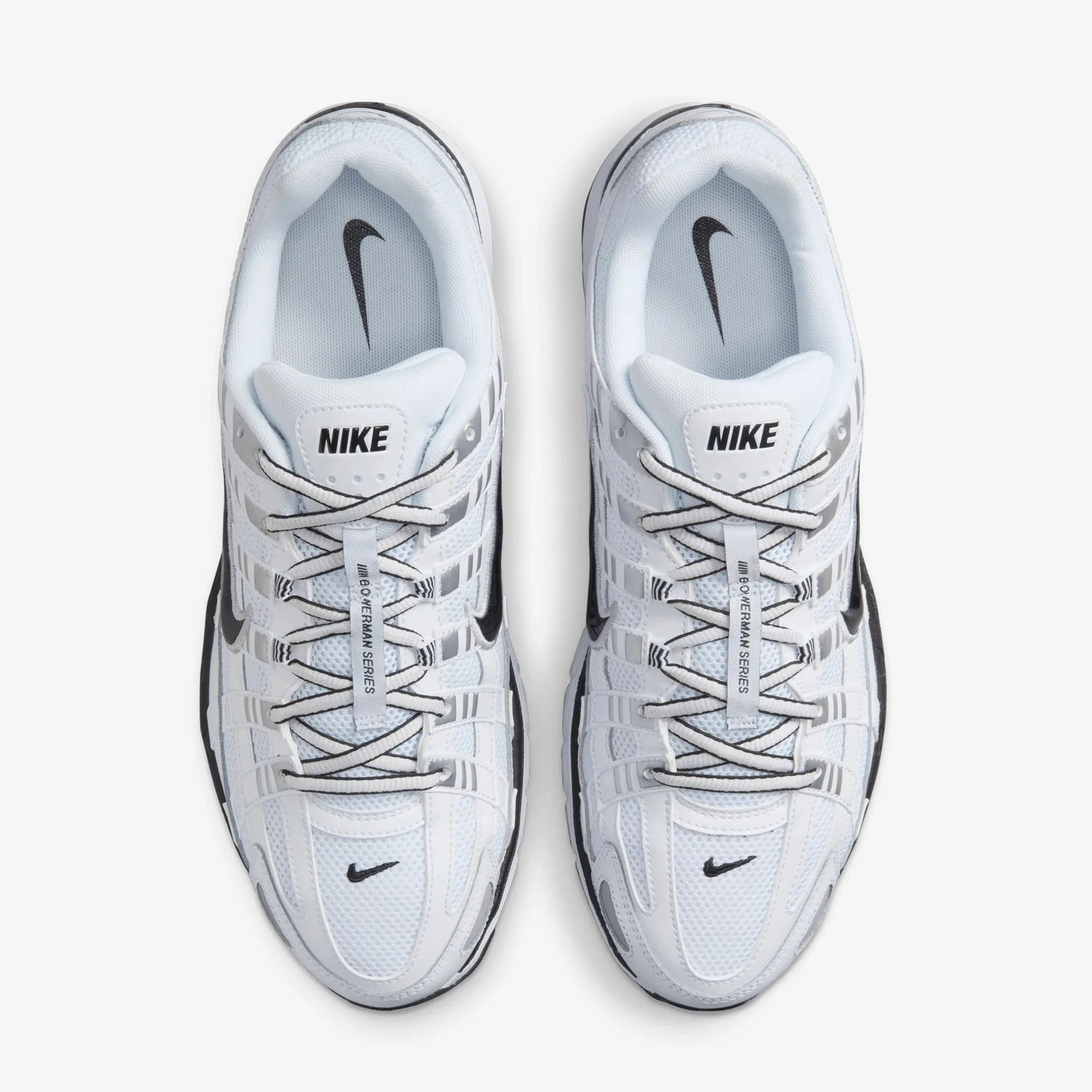Training NIKE | P-6000 { WHITE/BLACK-METALLIC SILVER-BLACK
