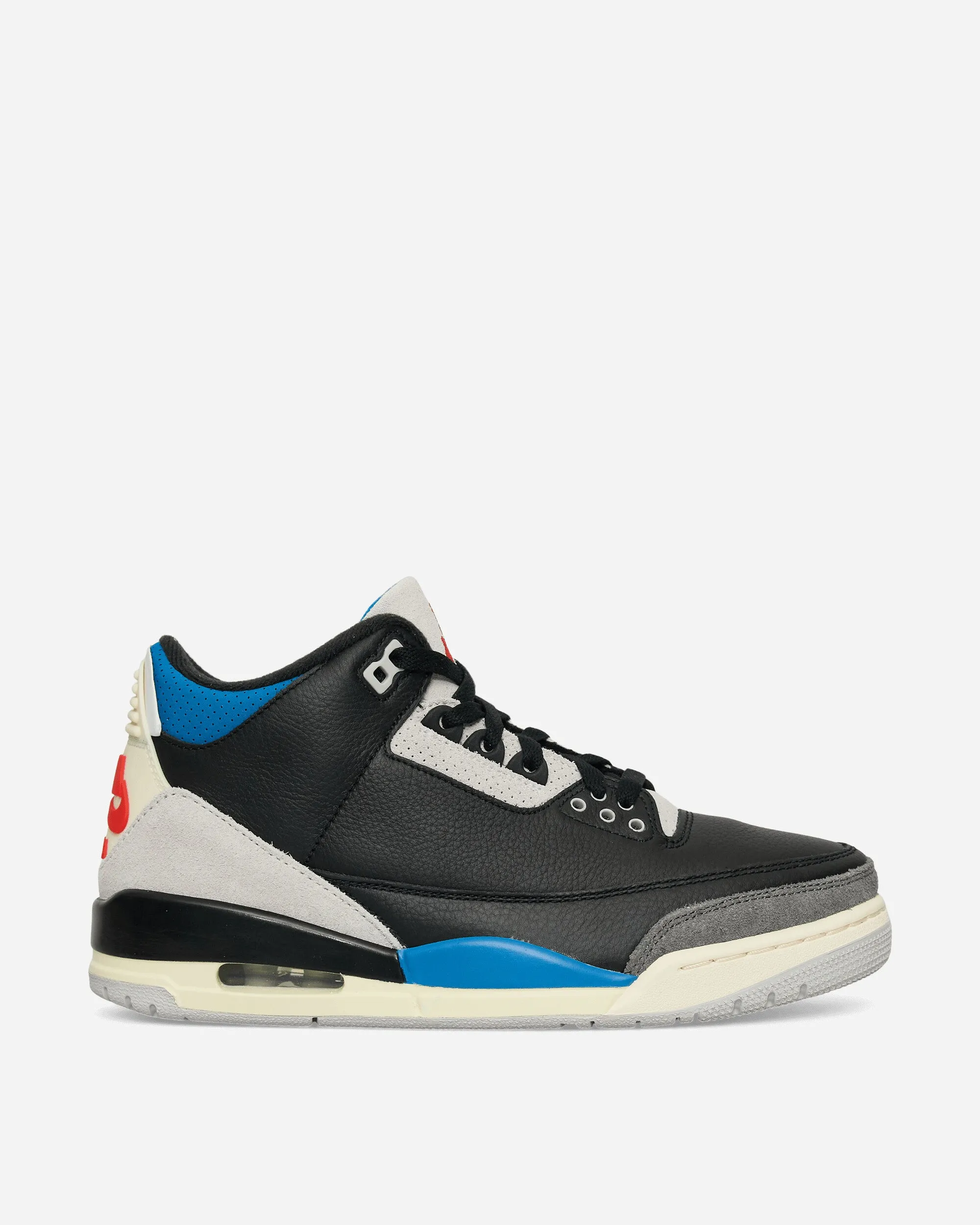Air Jordan 3 Retro OG 'Rare Air' Sneakers Black / Chile Red / Military Blue sports