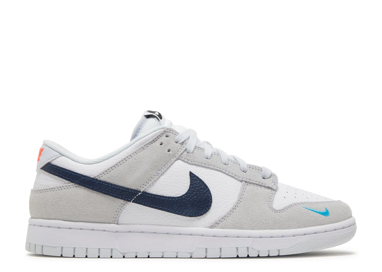 Sun Step Every Step Nike Dunk Low White Grey Navy Aqua Mini Swoosh