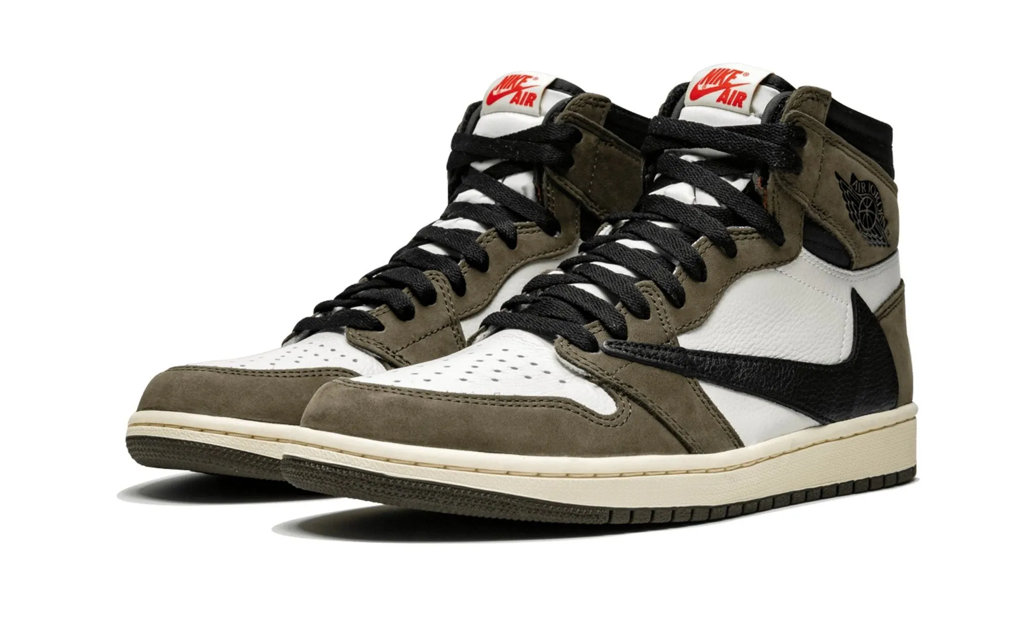 Travis Scott X Air Jordan 1 Retro High OG Mocha Padded Footbed Bare Feel