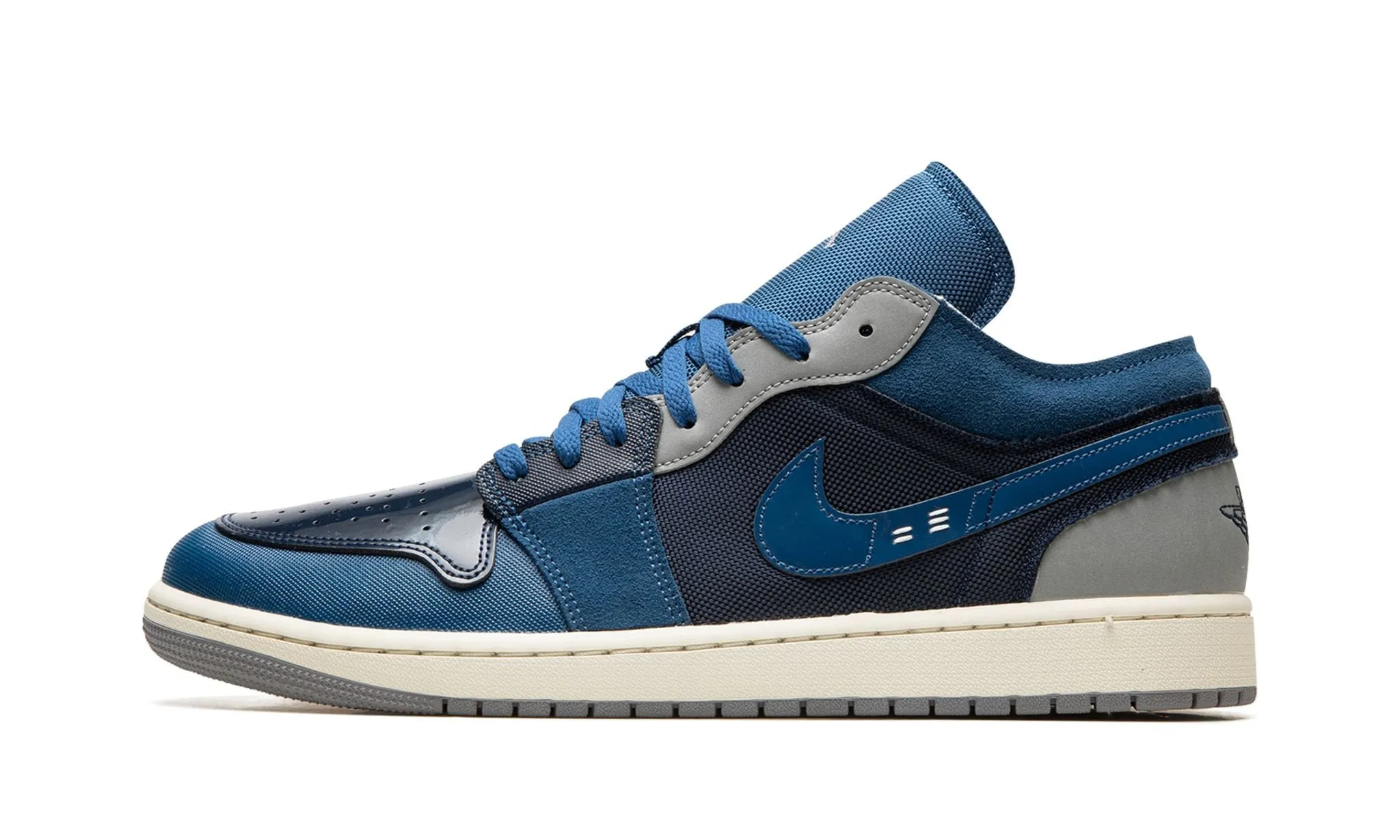 Wmns Air Jordan 1 Low SE BlackBlackDark ObsidianSail Cotton Touch