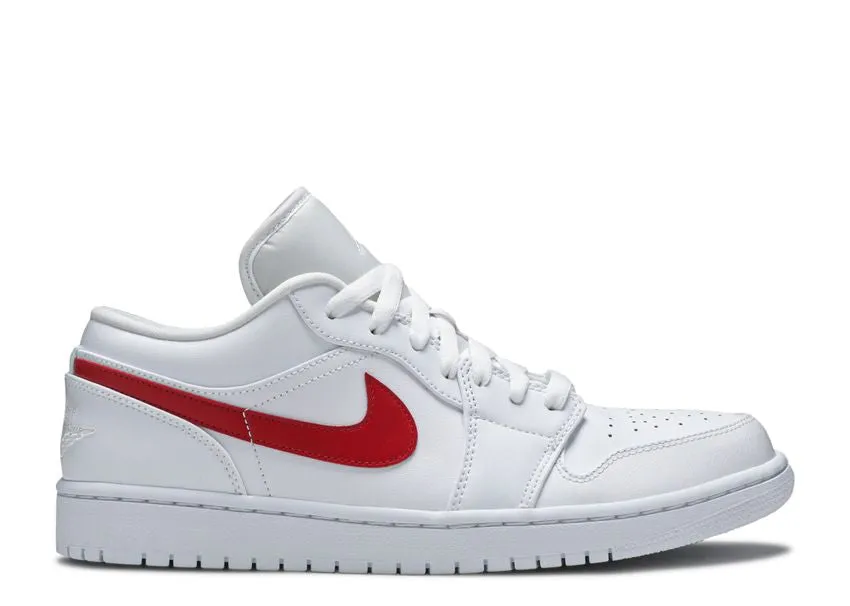 Air Jordan 1 Low White University Red Walkable Comfort Fit Daily