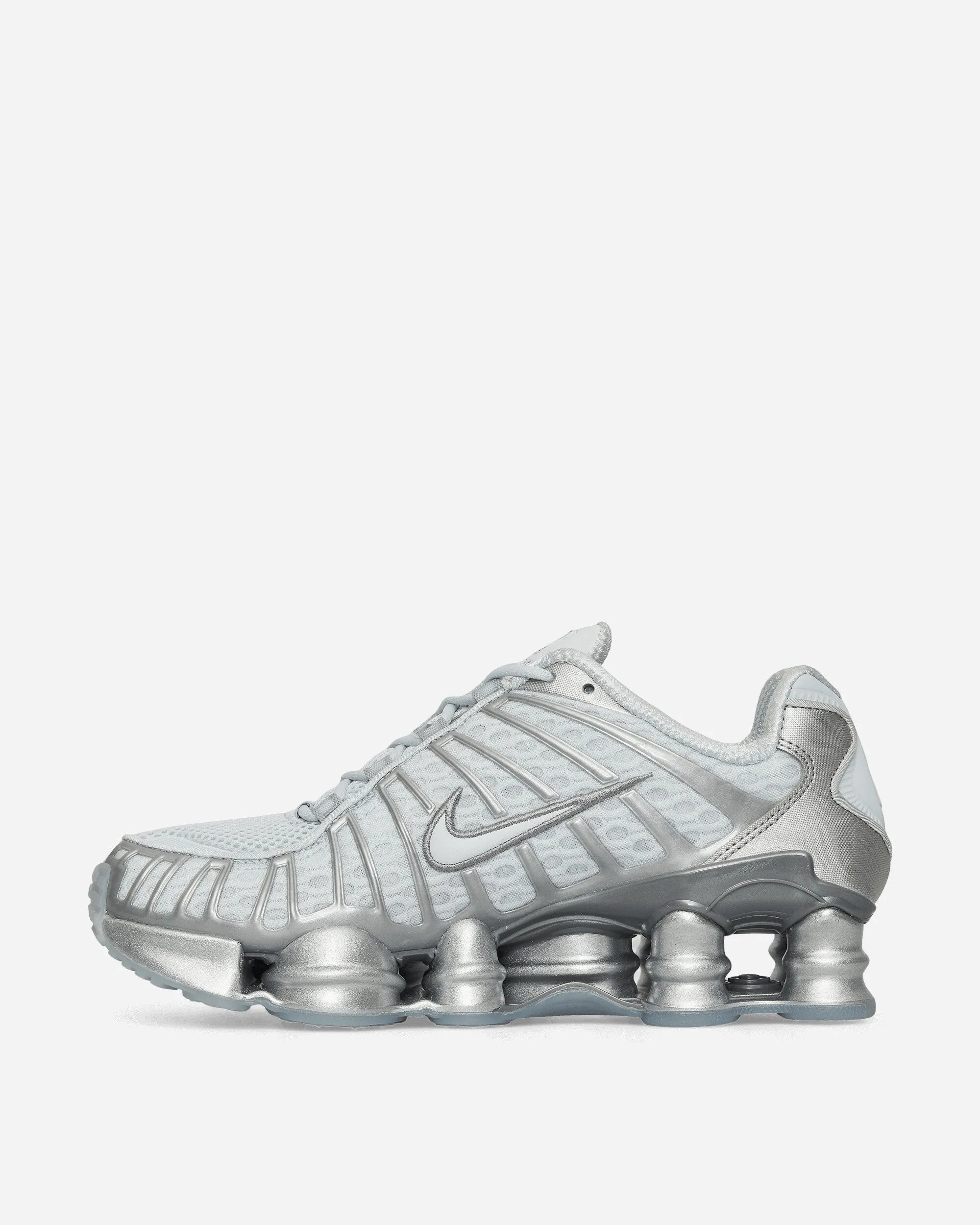 Curve Hug Water Edge Women's Shox TL Sneakers Pure Platinum / Chrome