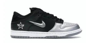 Nike SB Dunk Low Supreme Jewel Swoosh Silver Street Fest Quick Hike