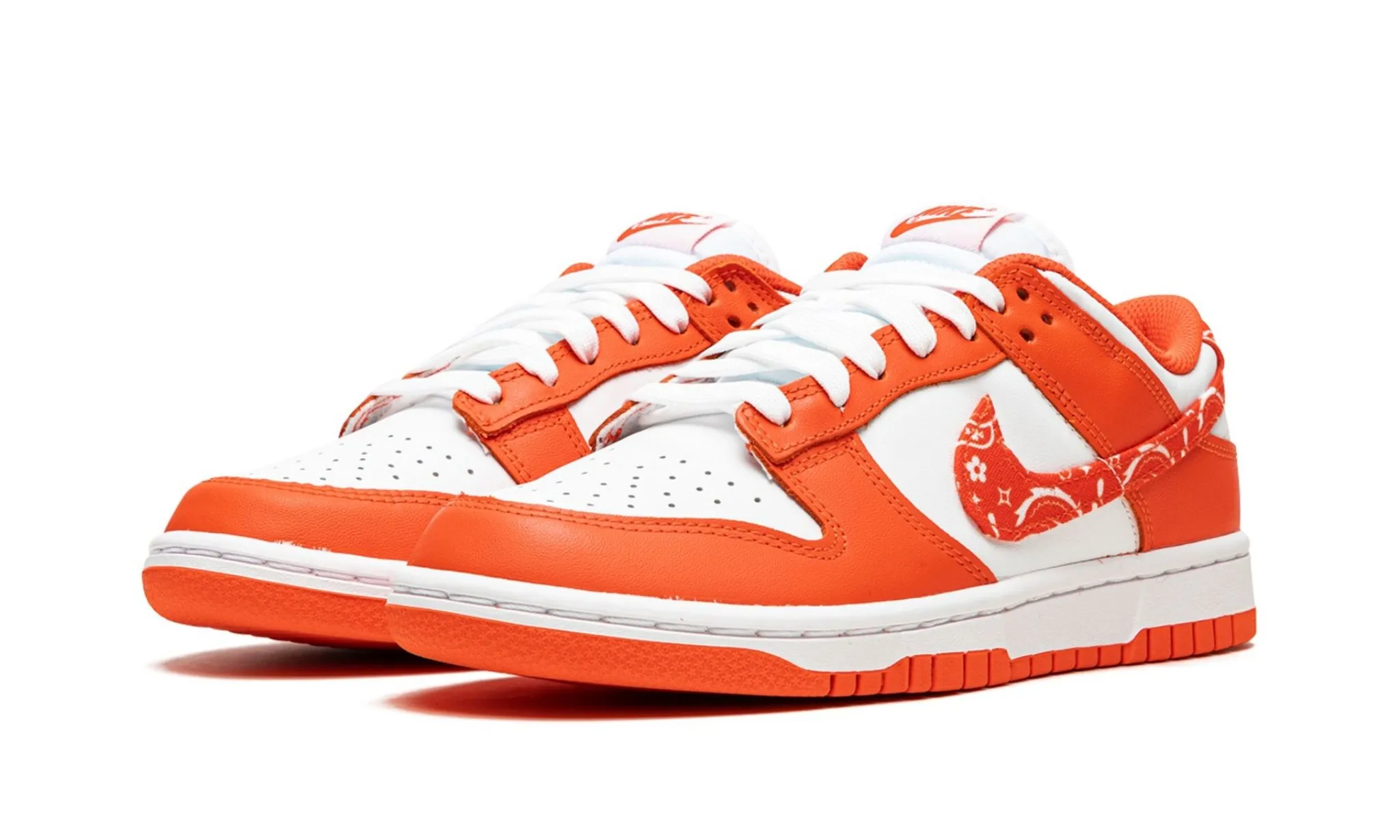 Nike Dunk Low "Orange Paisley" Women's Neutral Mood Comfortable Sole