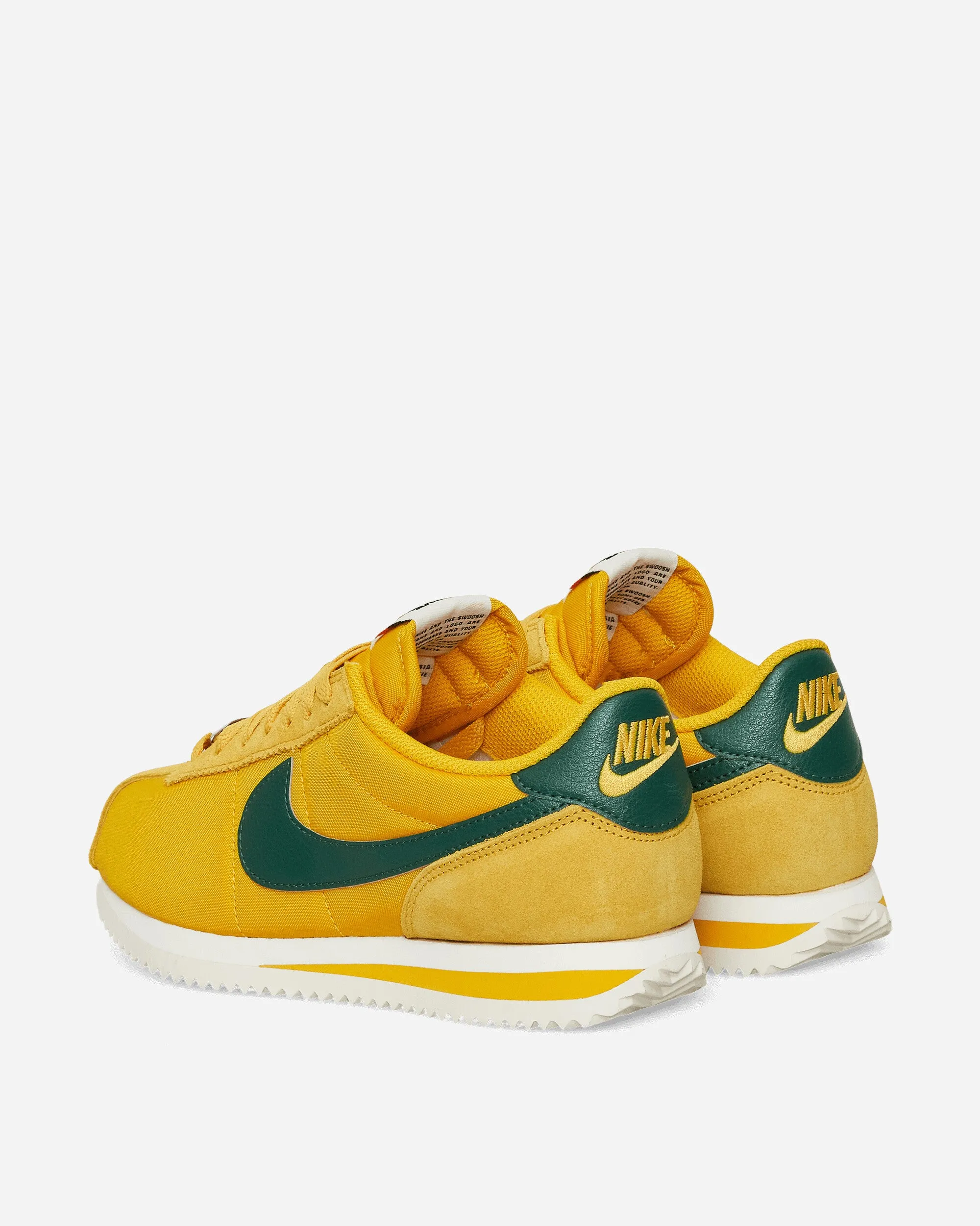 Women's Cortez Textile Sneakers Yellow Ochre / Gorge Green Crystal Glow Soft