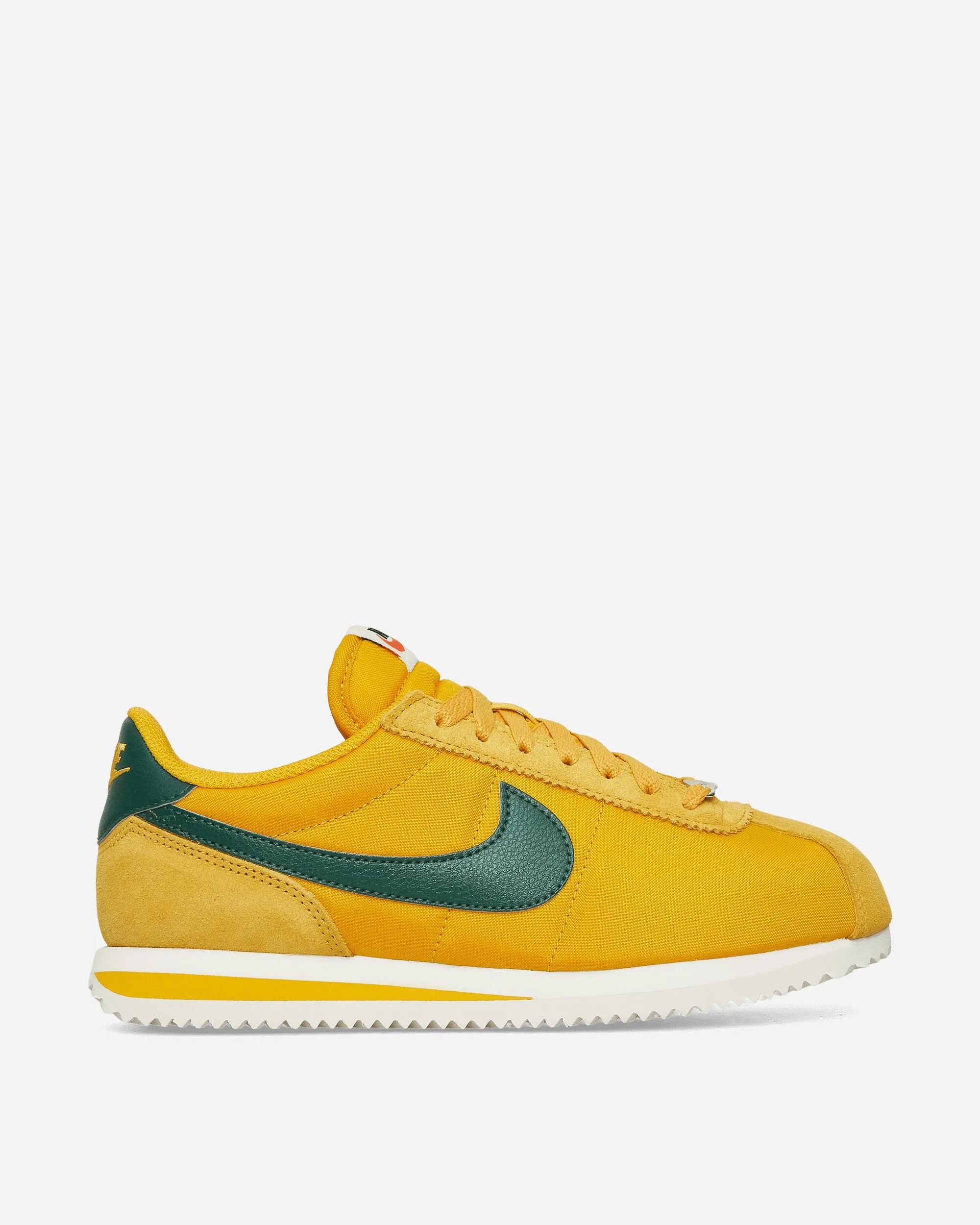 Women's Cortez Textile Sneakers Yellow Ochre / Gorge Green Wardrobe Base Sport Life