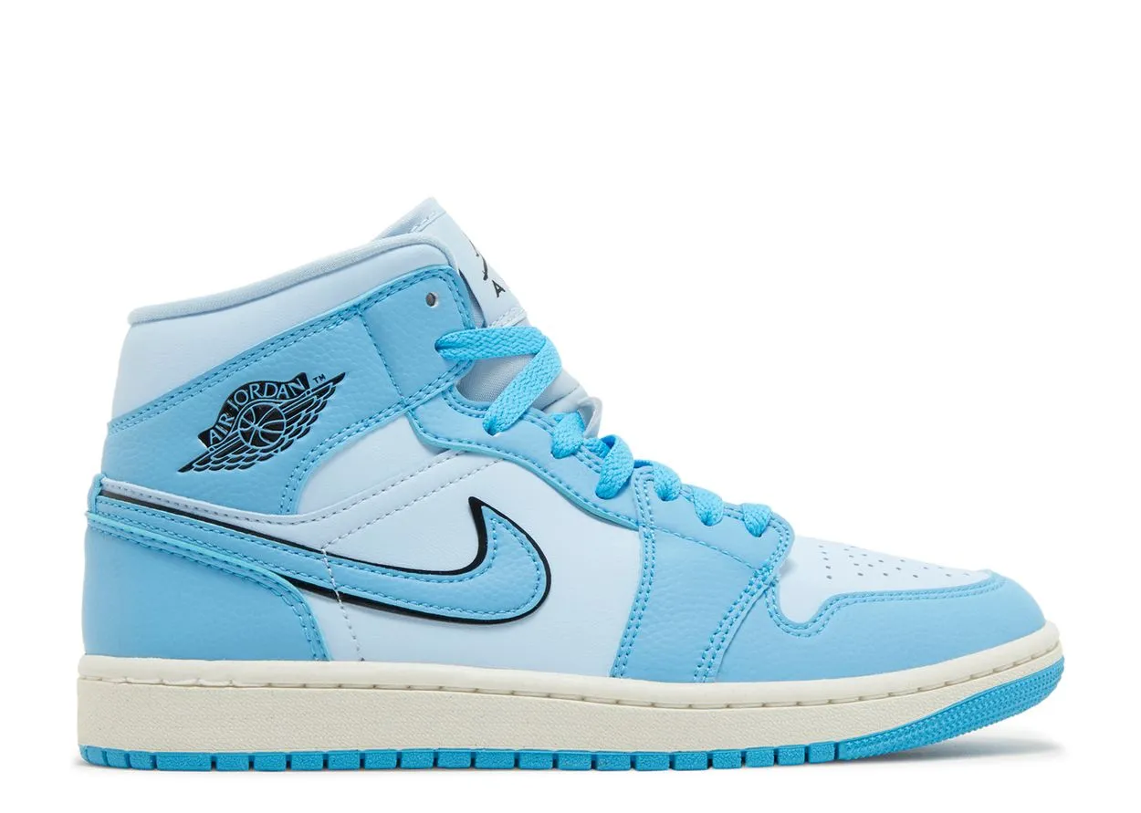 Durable outsole elegant design Air Jordan 1 Mid SE Ice Blue