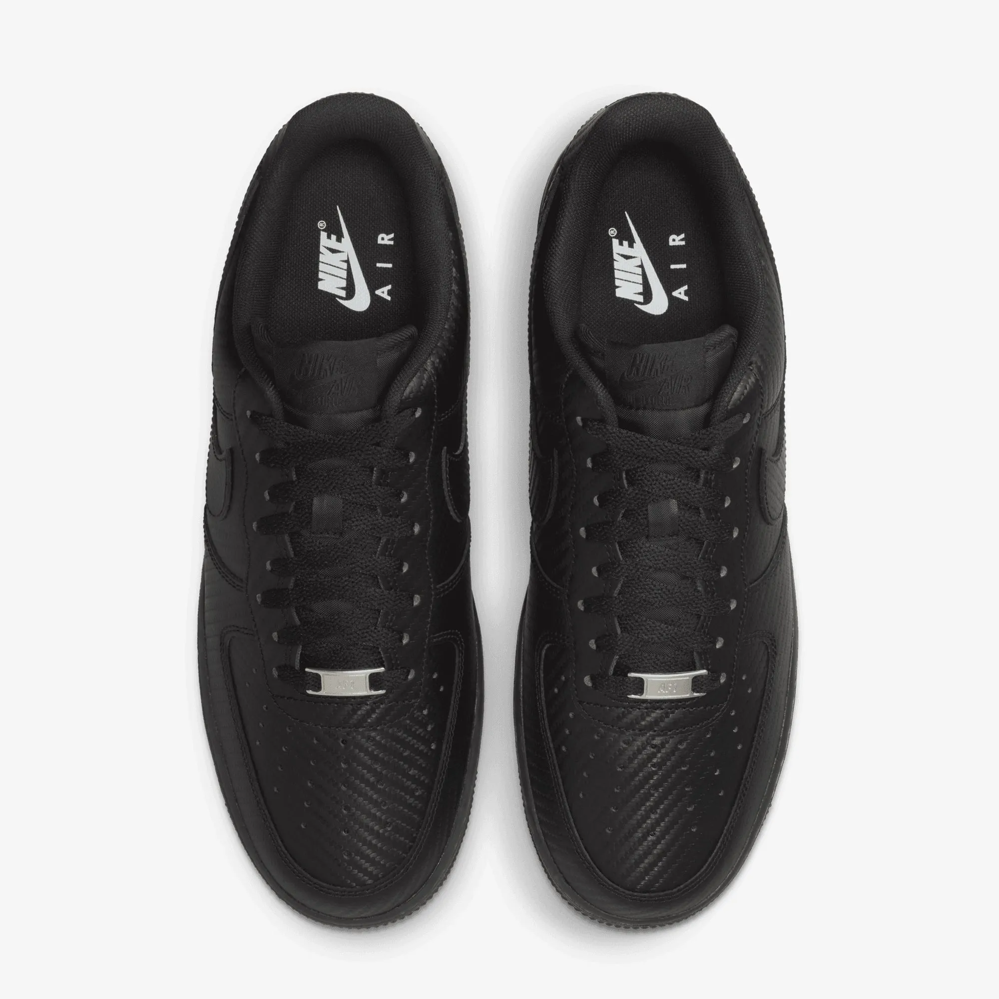NIKE | AIR FORCE 1 '07 TEXTURE { BLACK/BLACK Comfortable Wear Marathon Fit