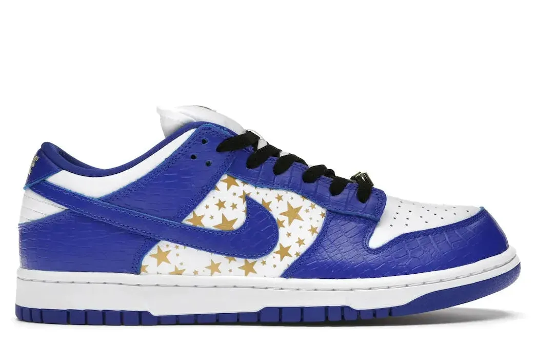 Nike SB Dunk Low Supreme Stars Hyper Royal (2021) Smart Step Smooth Finish