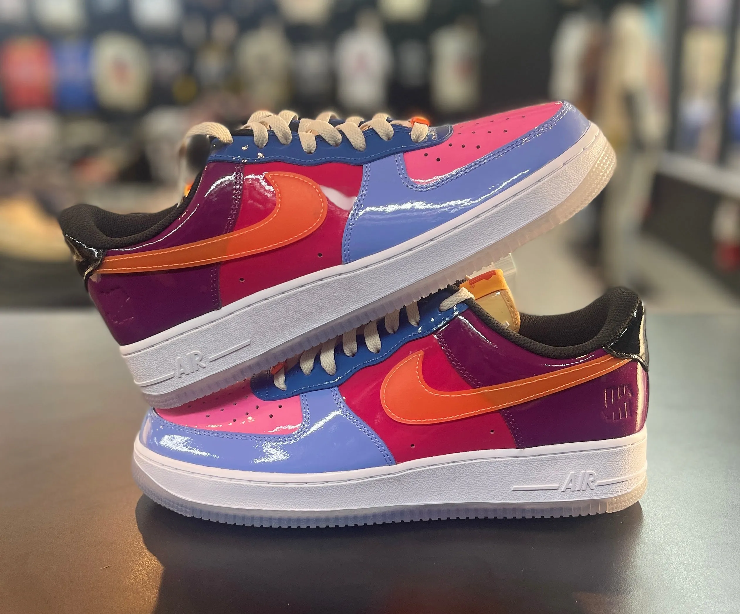 Nike Air Force 1 Low ??Undefeated Multi-Patent Total Orange?? Laidback Mood Balanced Style