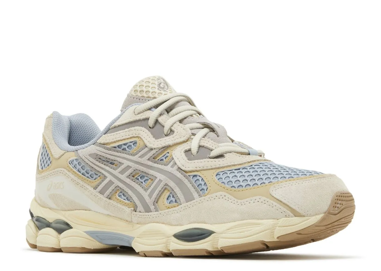 Asics Gel-NYC Dolphin Oyster Grey Structured Heel Cup Athletic Sneakers