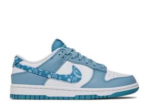 Simple Lines Nike Dunk Low Blue Paisley