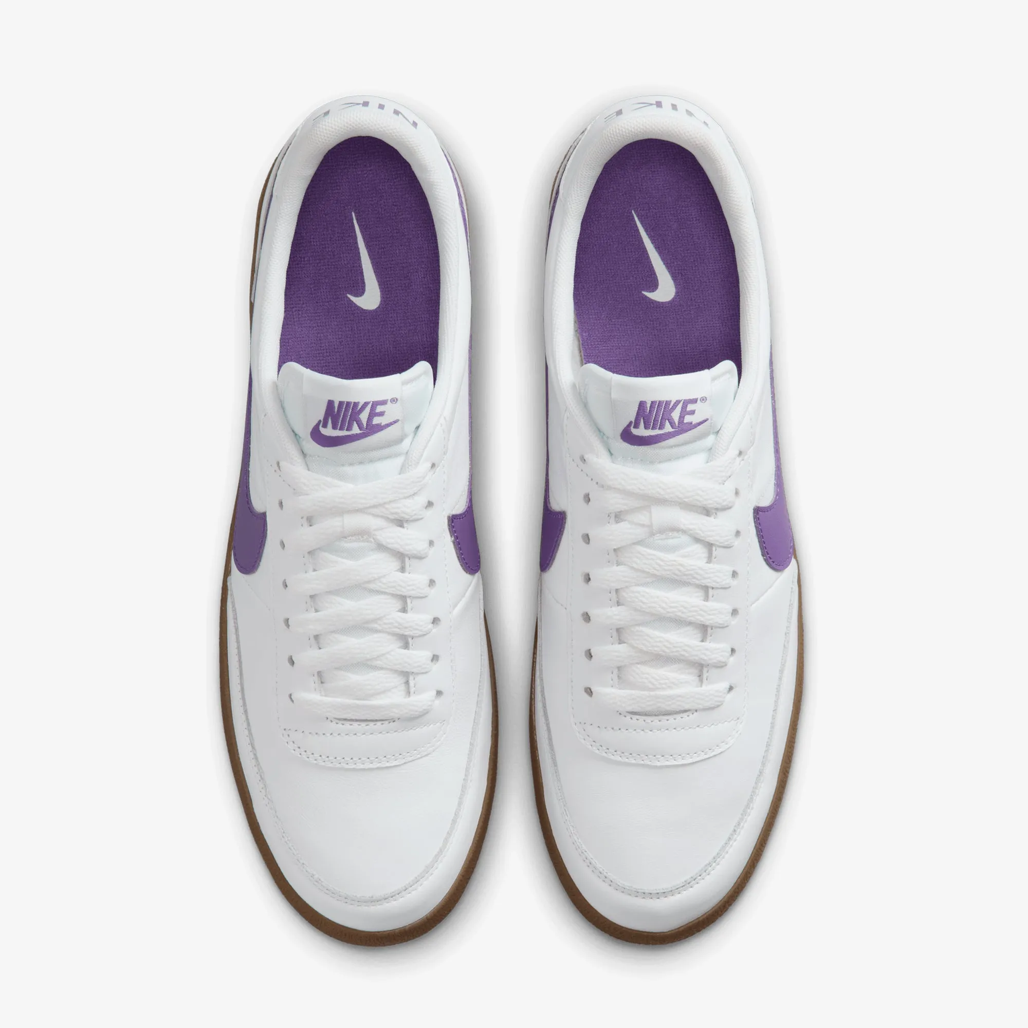 Nike | KILLSHOT 2 LEATHER { WHITE/WILD GRAPE-GUM MED BROWN spring fresh