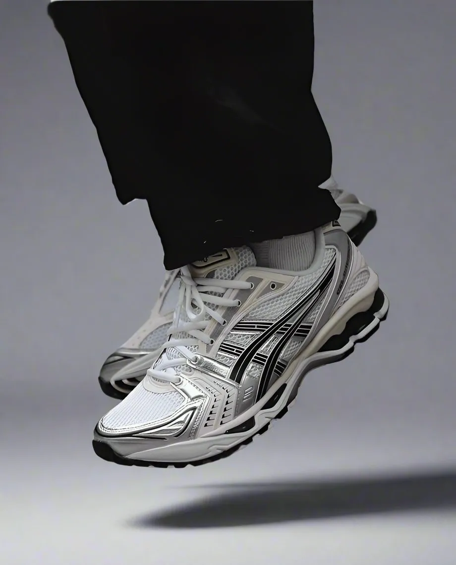 ASICS Gel-Kayano 14 White Midnight (Women's) Bold Finish Ergonomic Toe Box