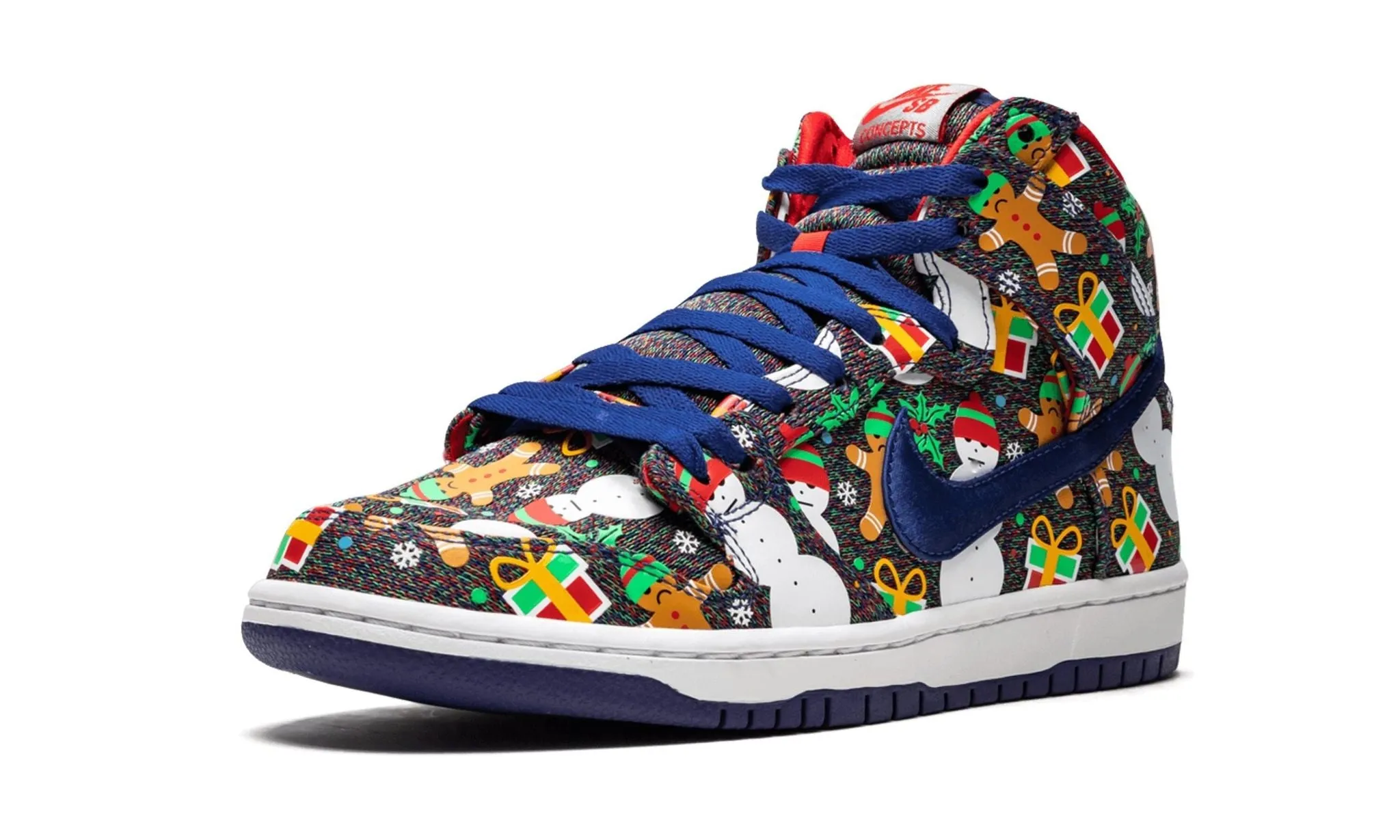 Supportive Step Nike SB Dunk High "Concepts Ugly Christmas Sweater" Special Box